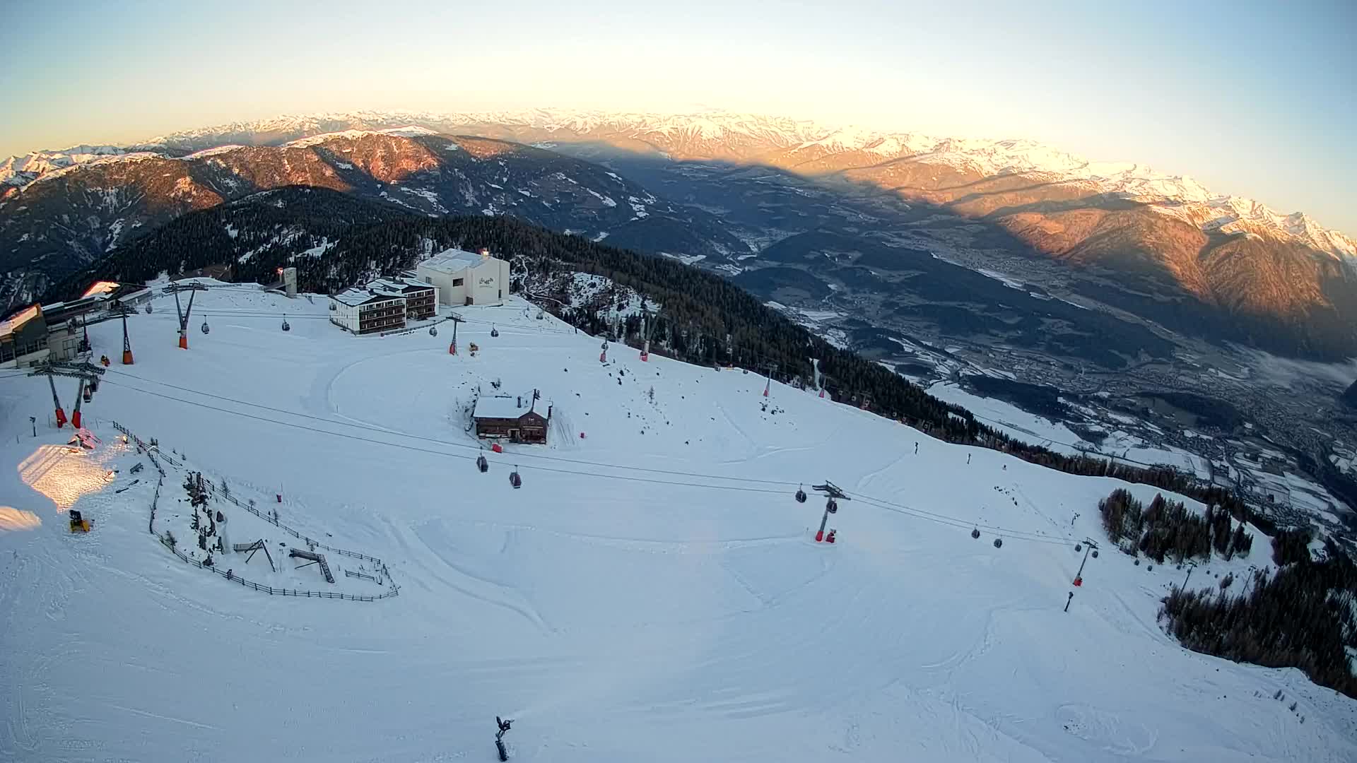 Kronplatz peak Ski resort | view to Bruneck