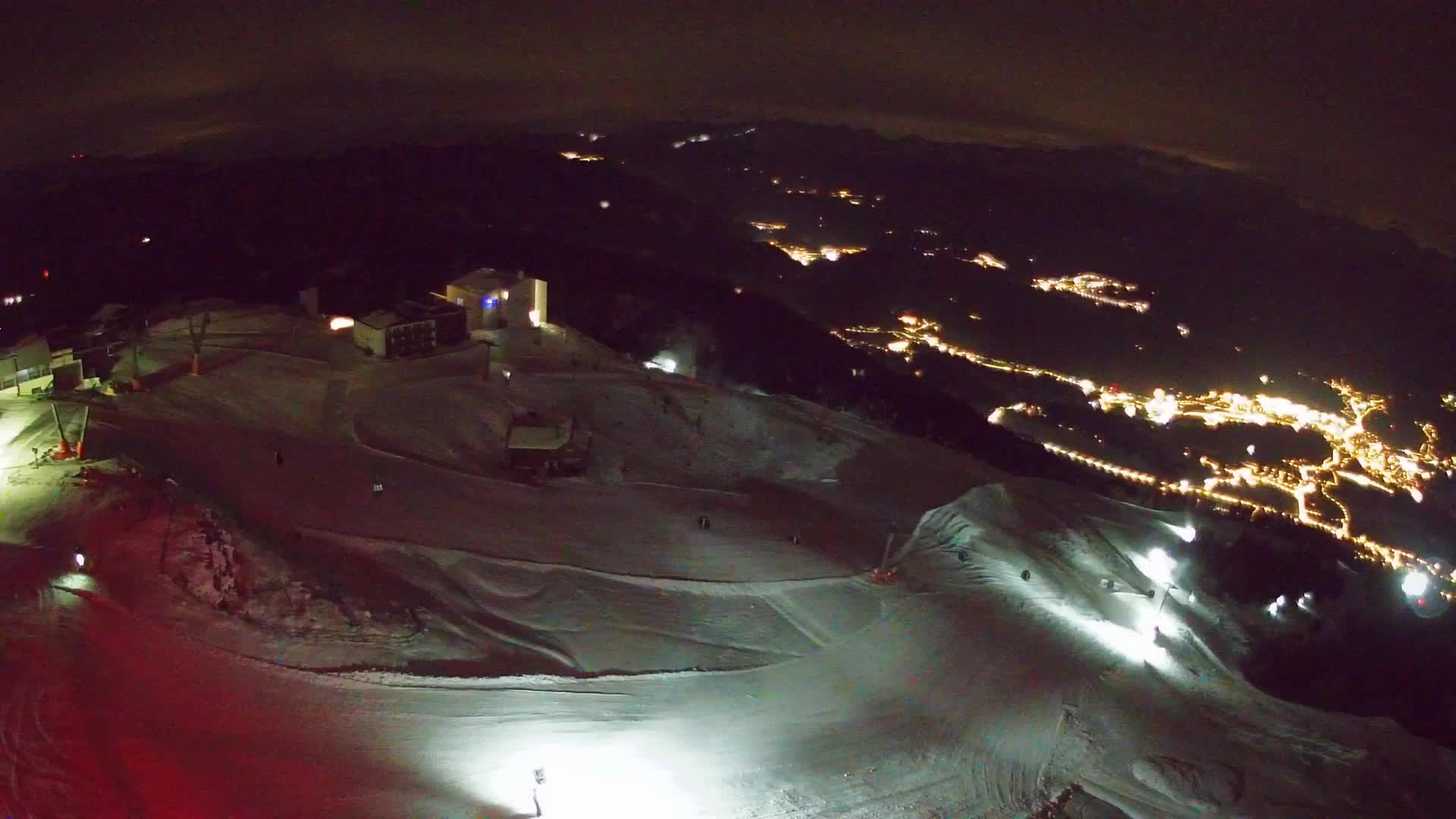 Station de ski Kronplatz sommet | vue sur Brunico