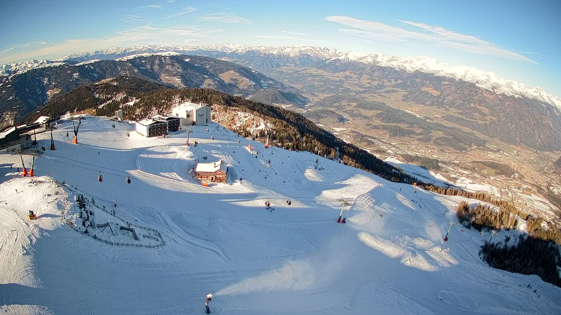 Kronplatz peak Ski resort | view to Bruneck