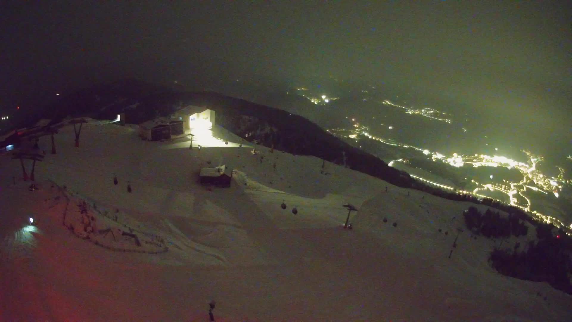 Station de ski Kronplatz sommet | vue sur Brunico