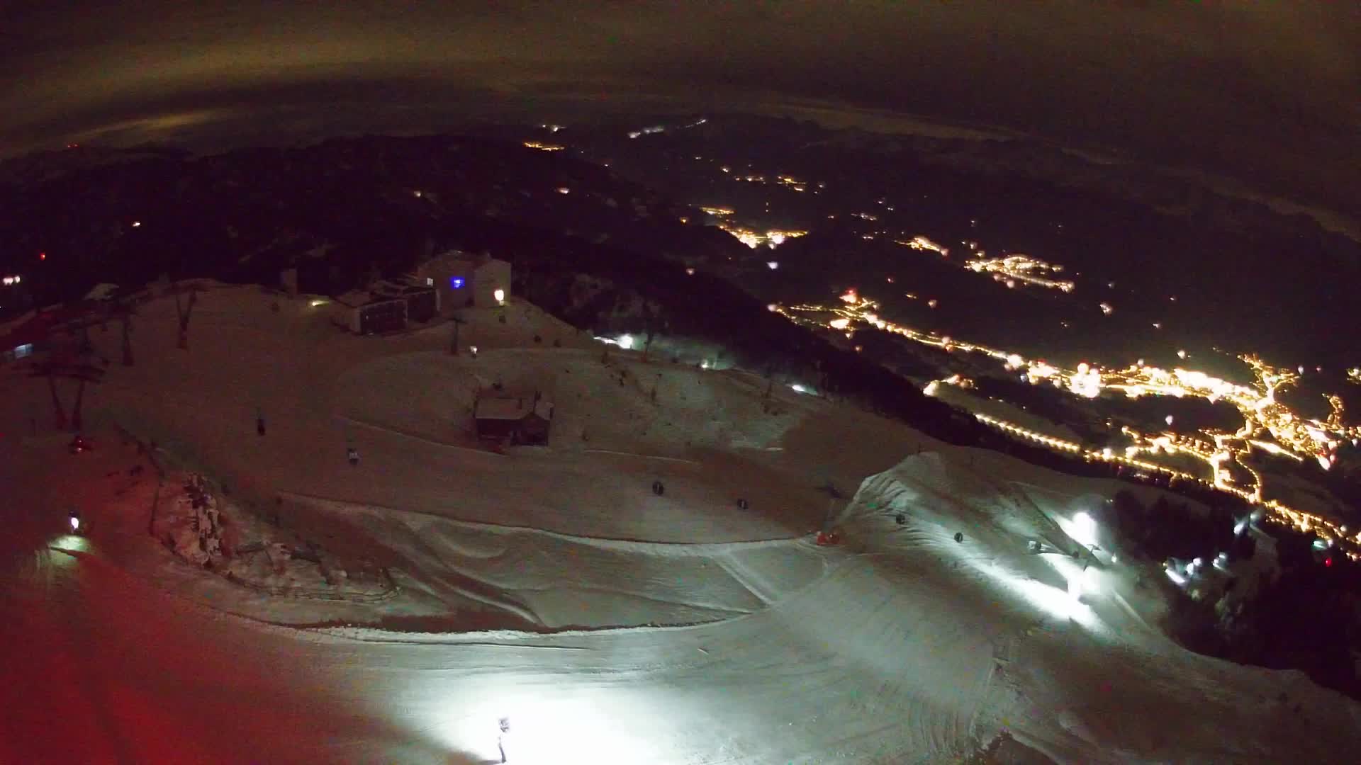 Station de ski Kronplatz sommet | vue sur Brunico