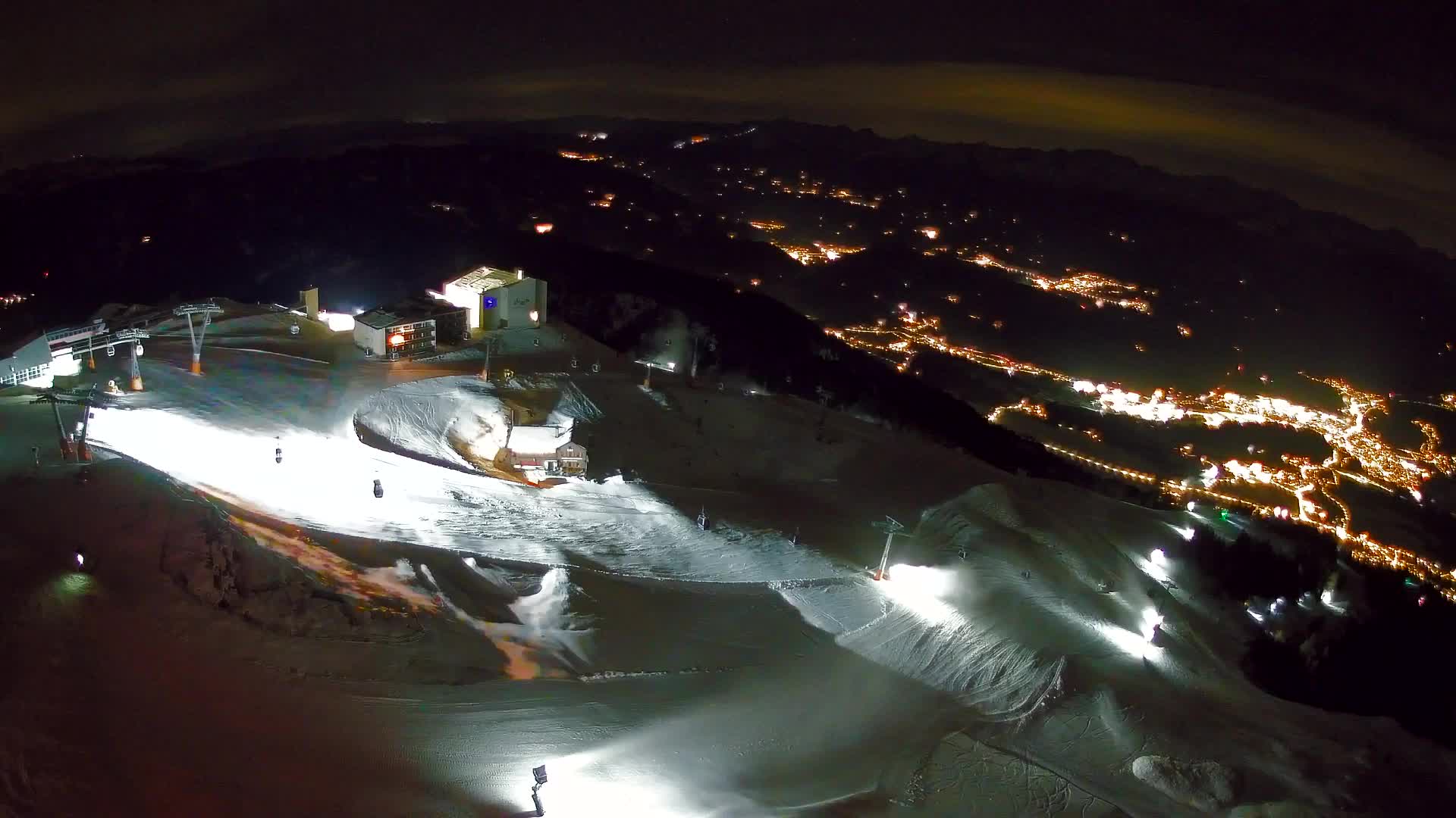 Station de ski Kronplatz sommet | vue sur Brunico