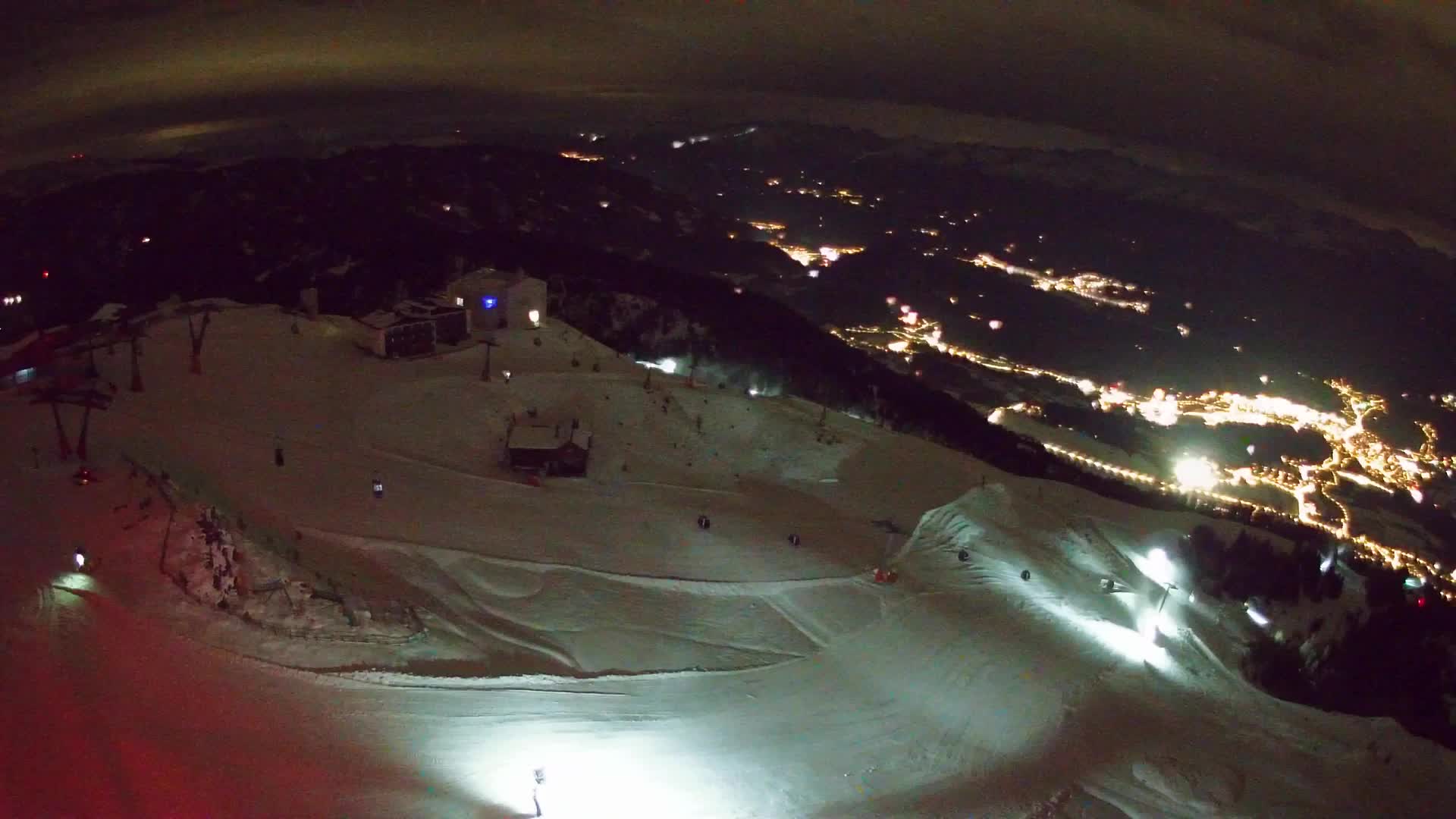 Station de ski Kronplatz sommet | vue sur Brunico