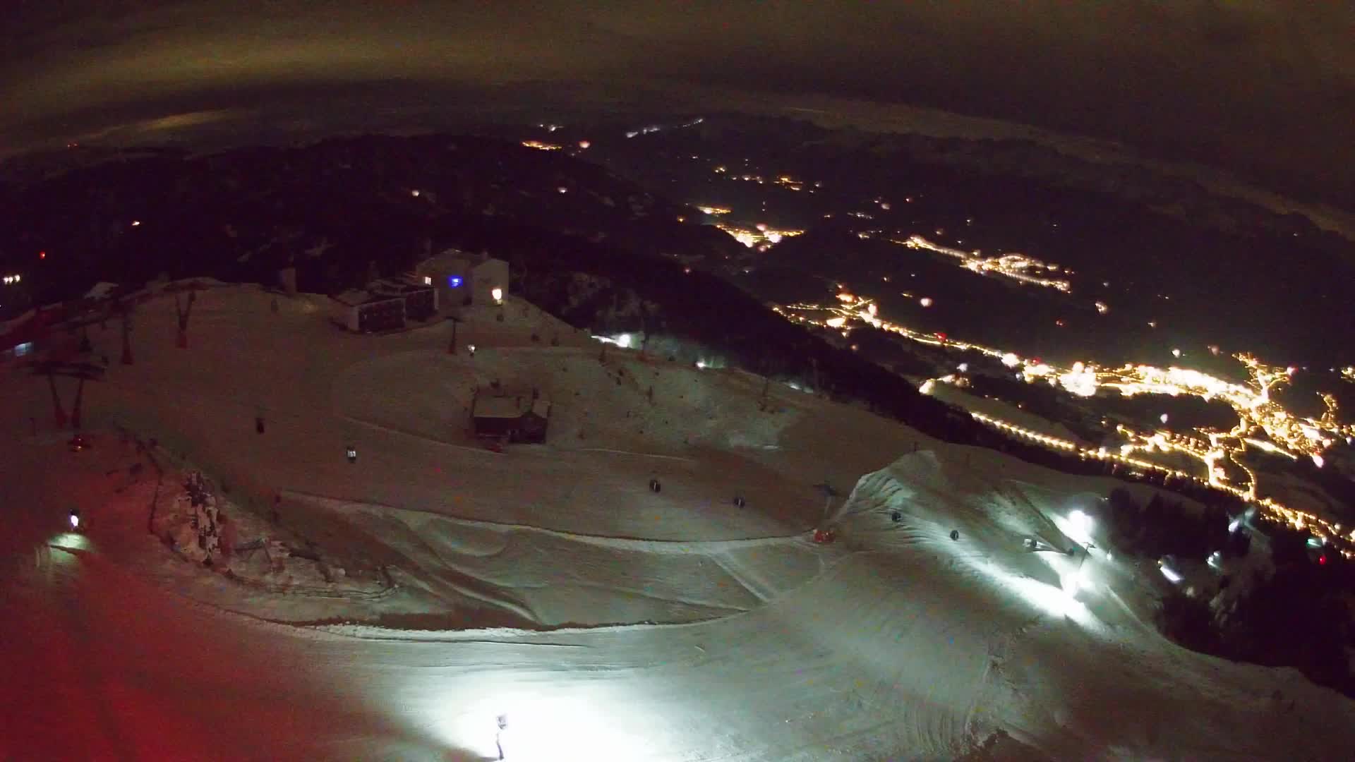 Station de ski Kronplatz sommet | vue sur Brunico