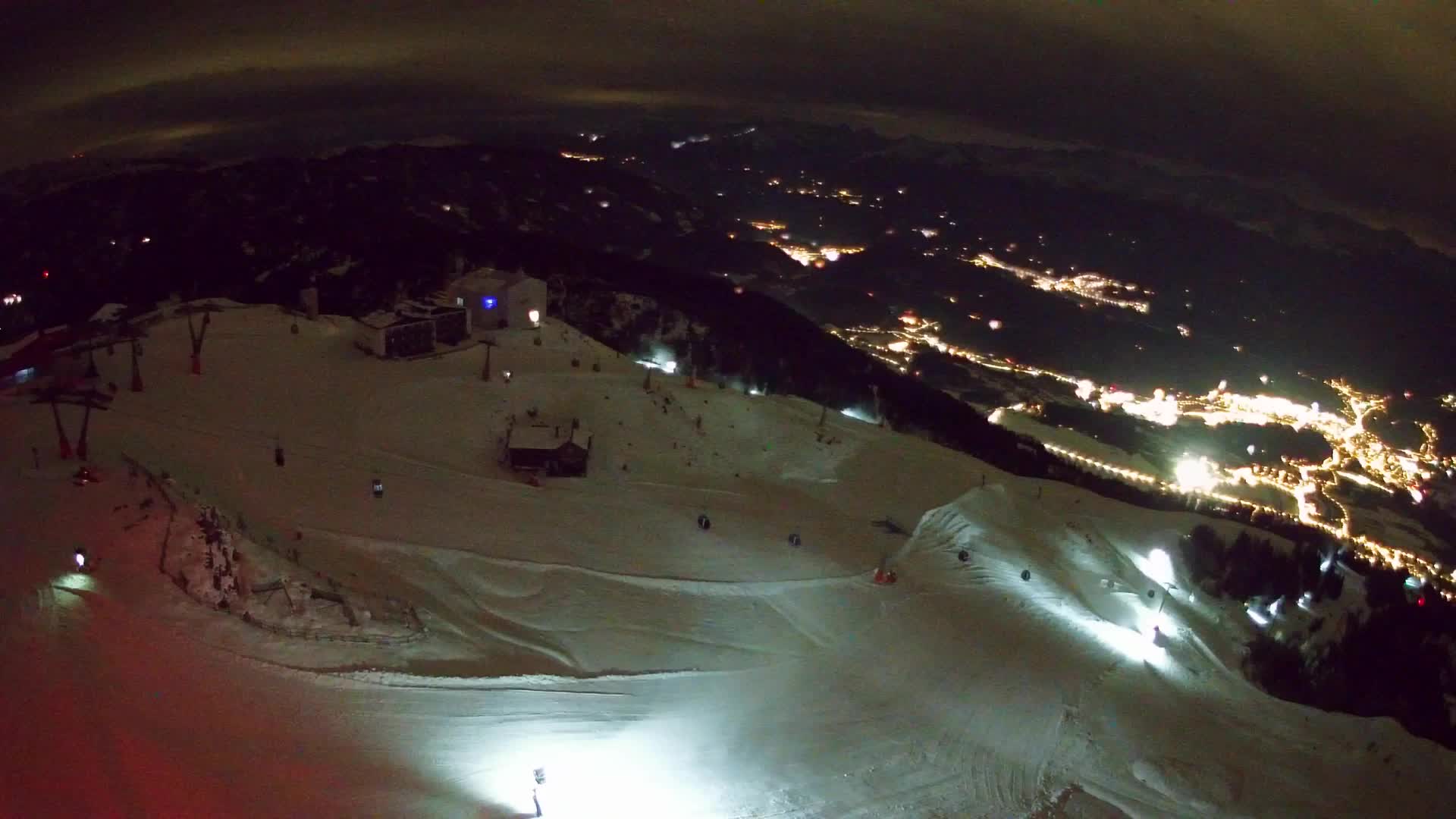 Station de ski Kronplatz sommet | vue sur Brunico