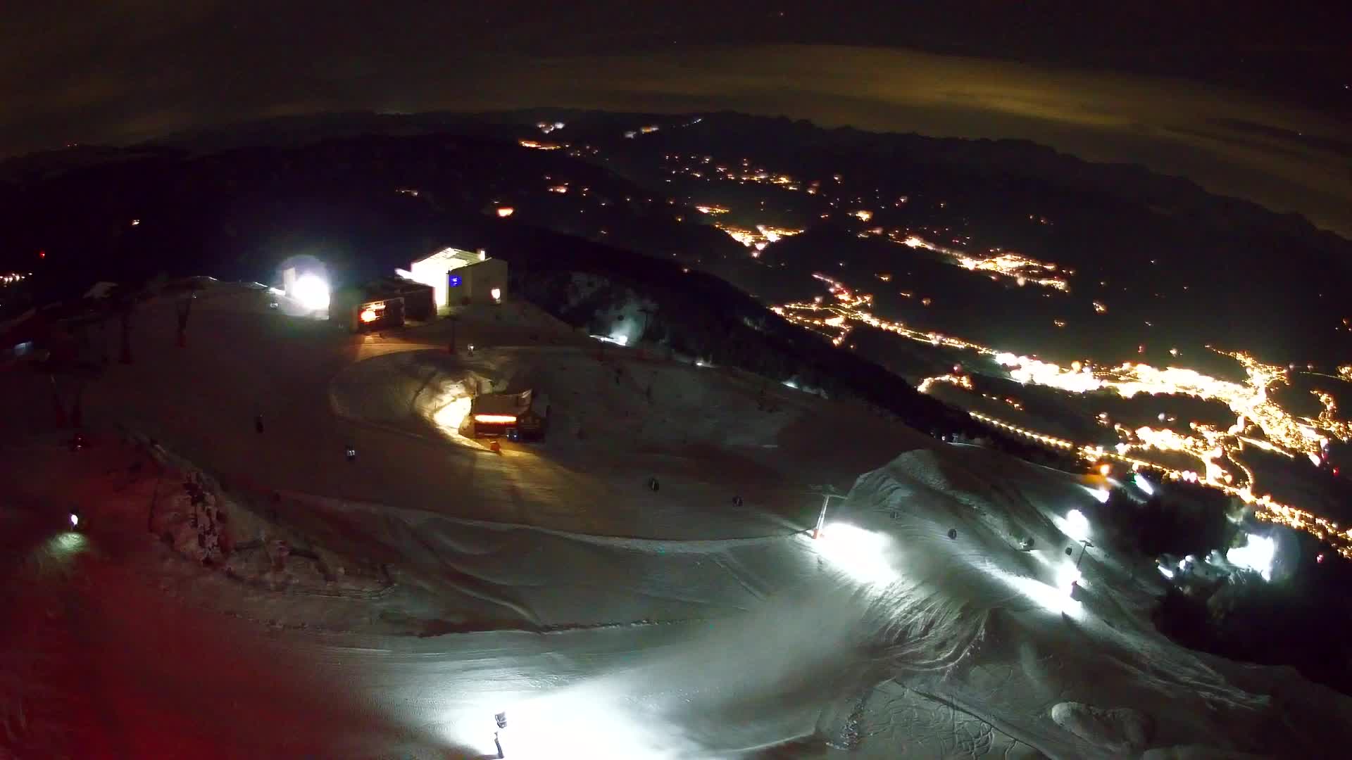 Skigebiet Kronplatz Gipfel | Blick auf Bruneck