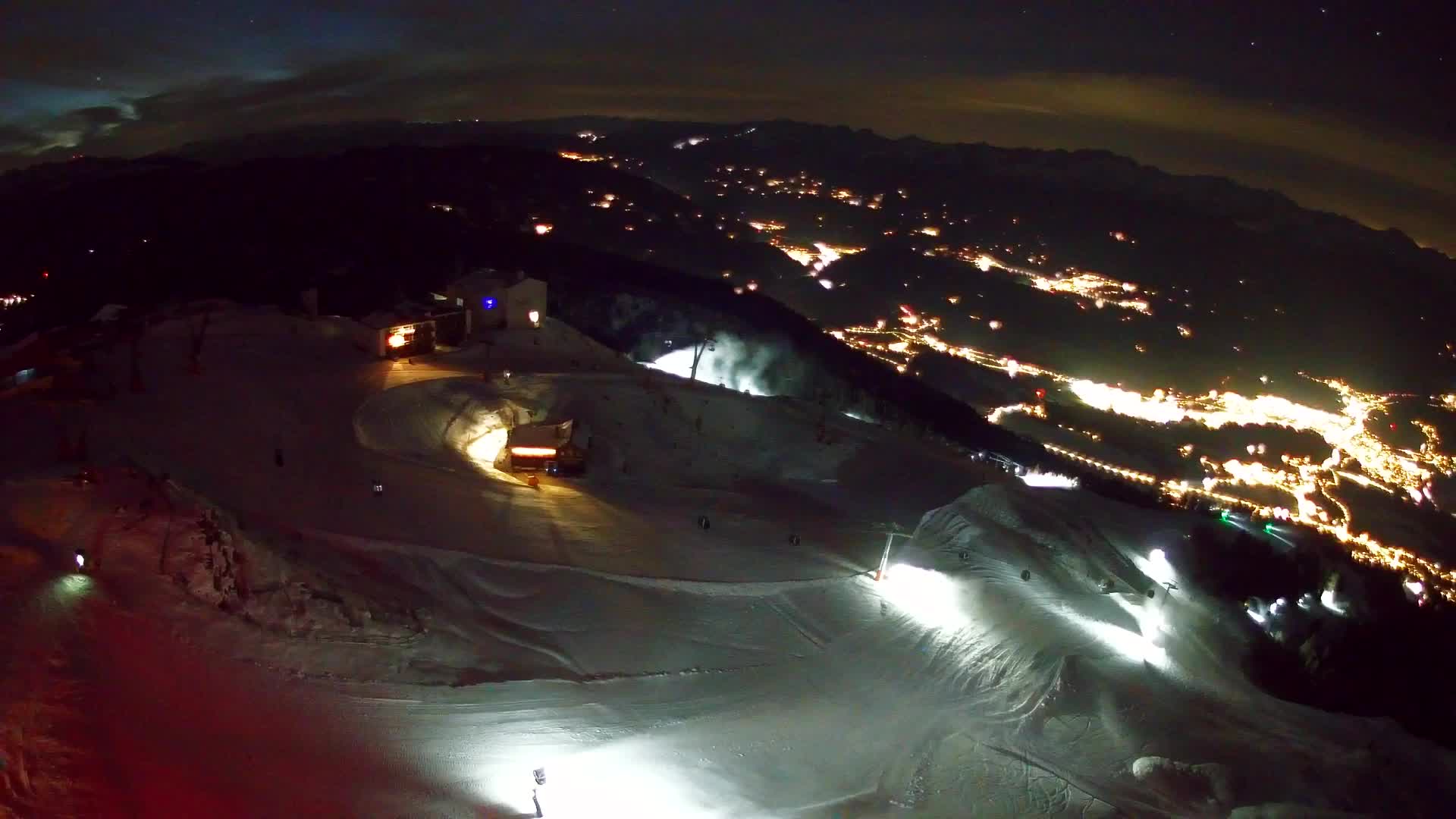 Station de ski Kronplatz sommet | vue sur Brunico