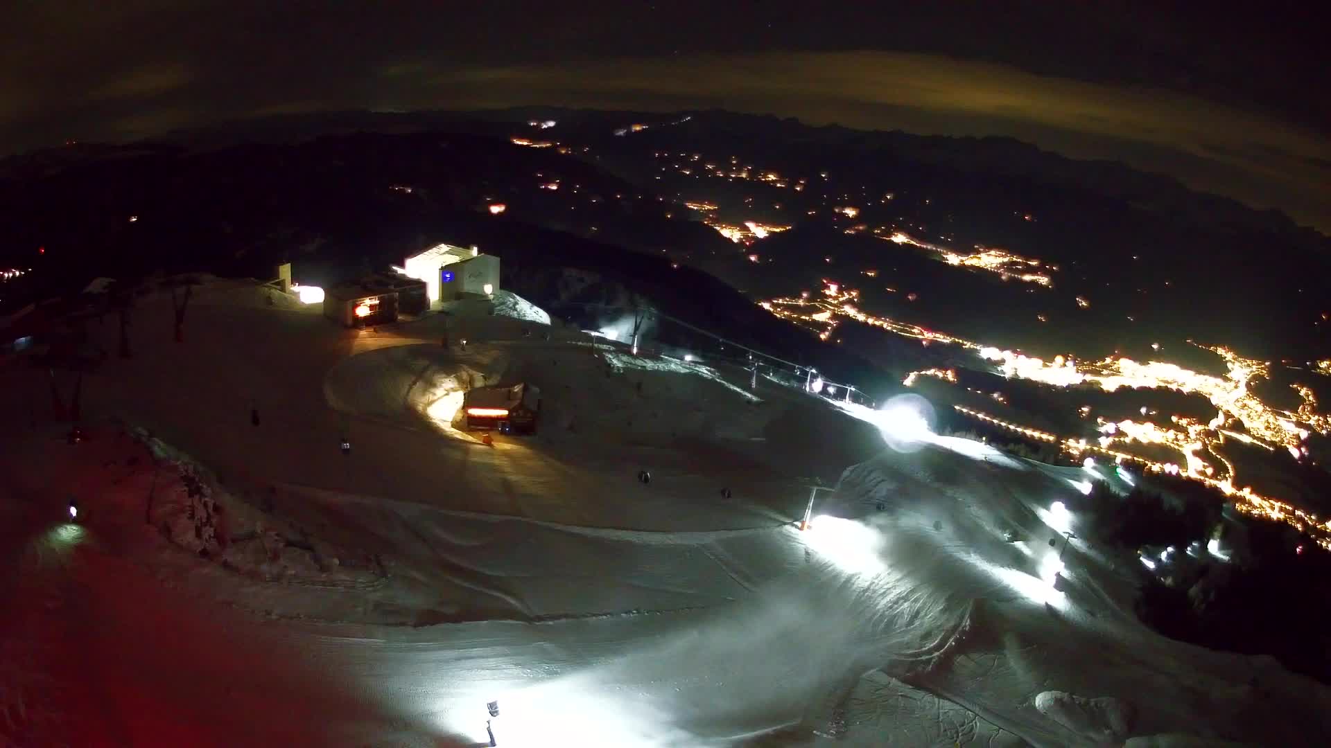 Station de ski Kronplatz sommet | vue sur Brunico