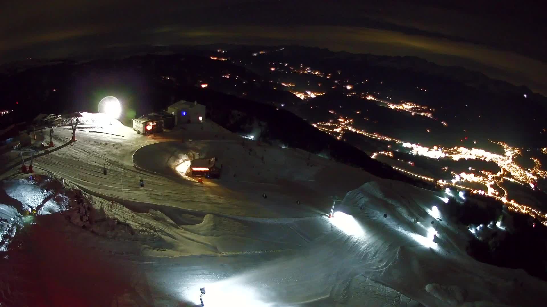 Skigebiet Kronplatz Gipfel | Blick auf Bruneck