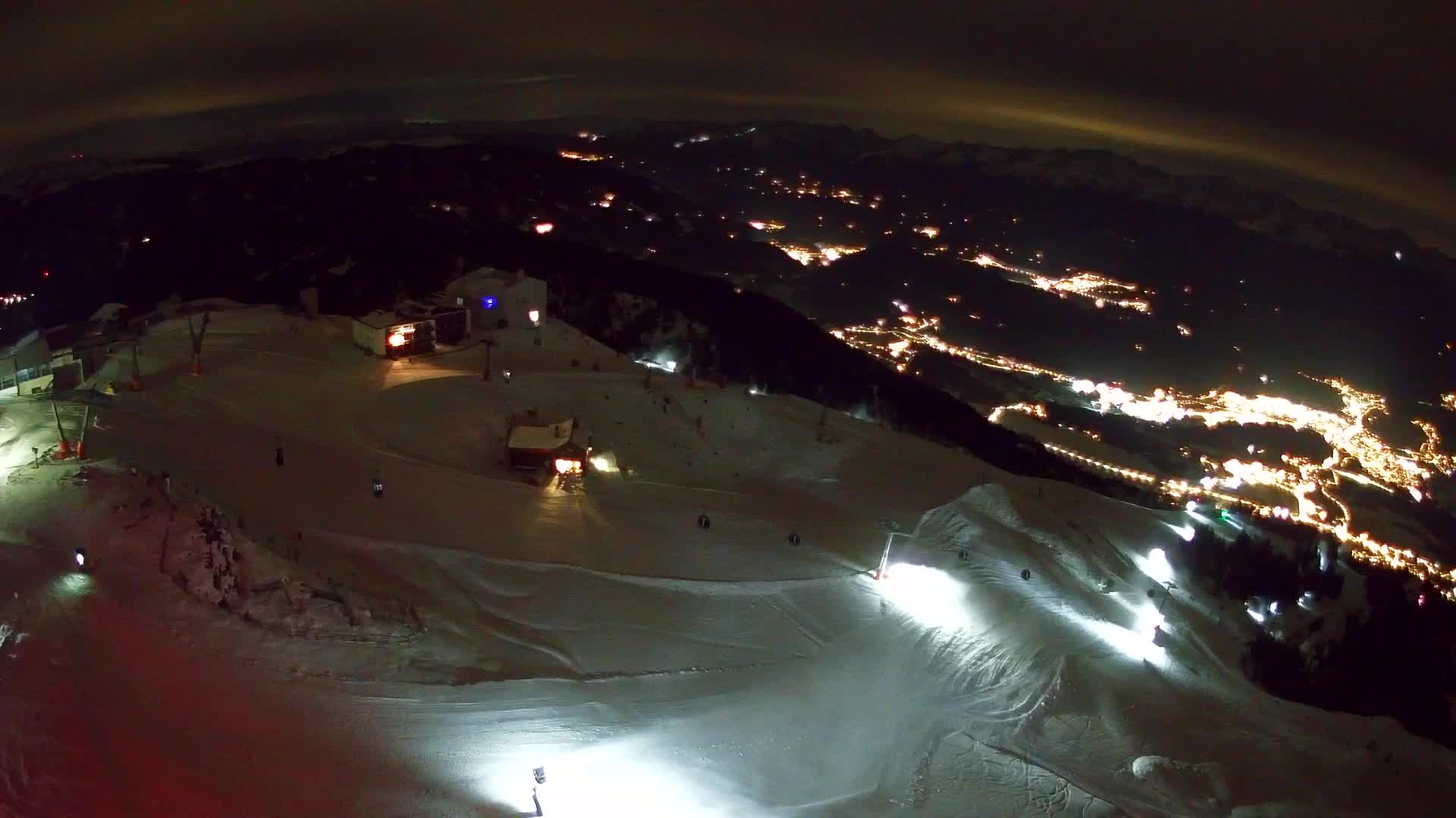 Station de ski Kronplatz sommet | vue sur Brunico