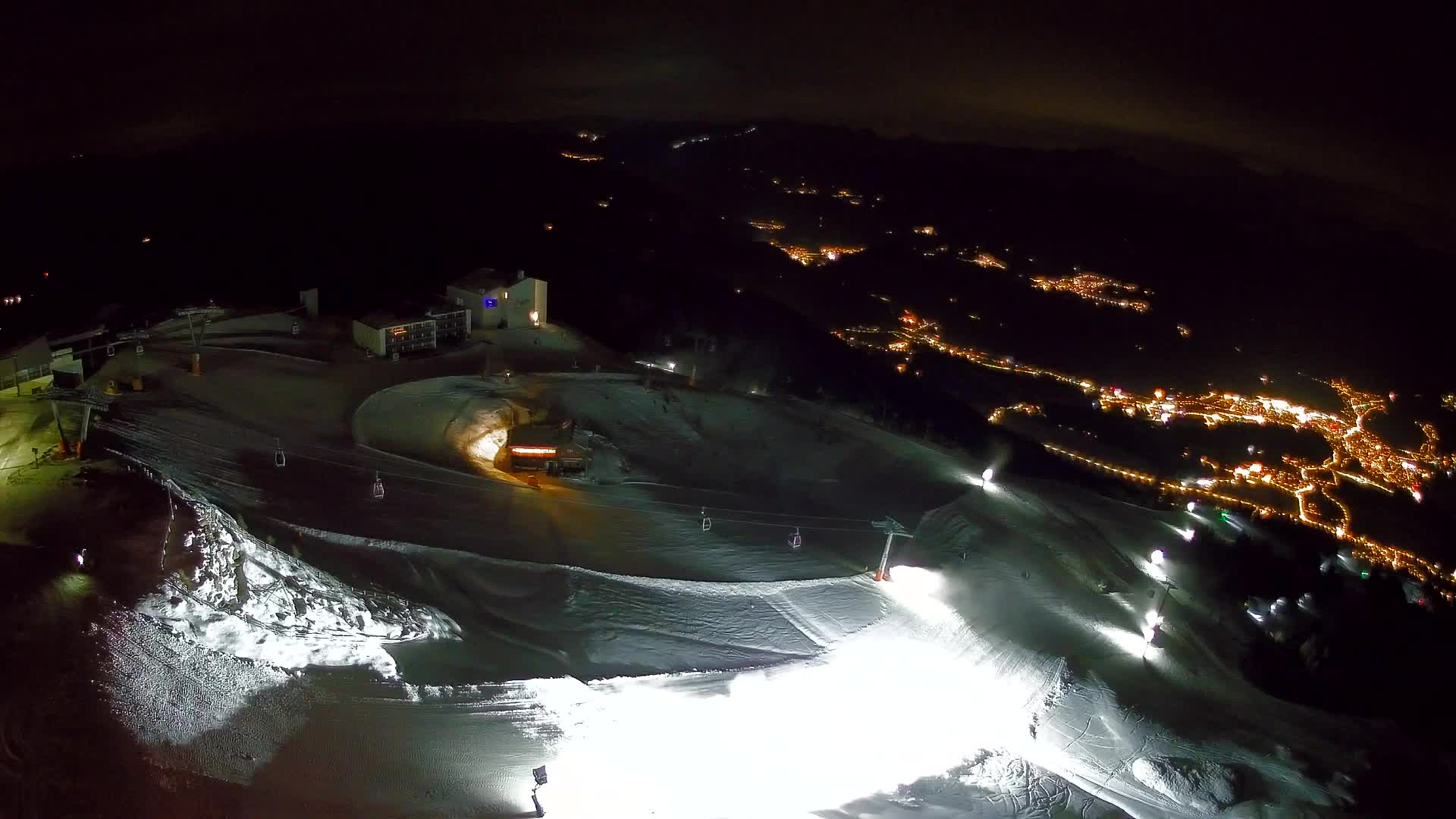 Station de ski Kronplatz sommet | vue sur Brunico