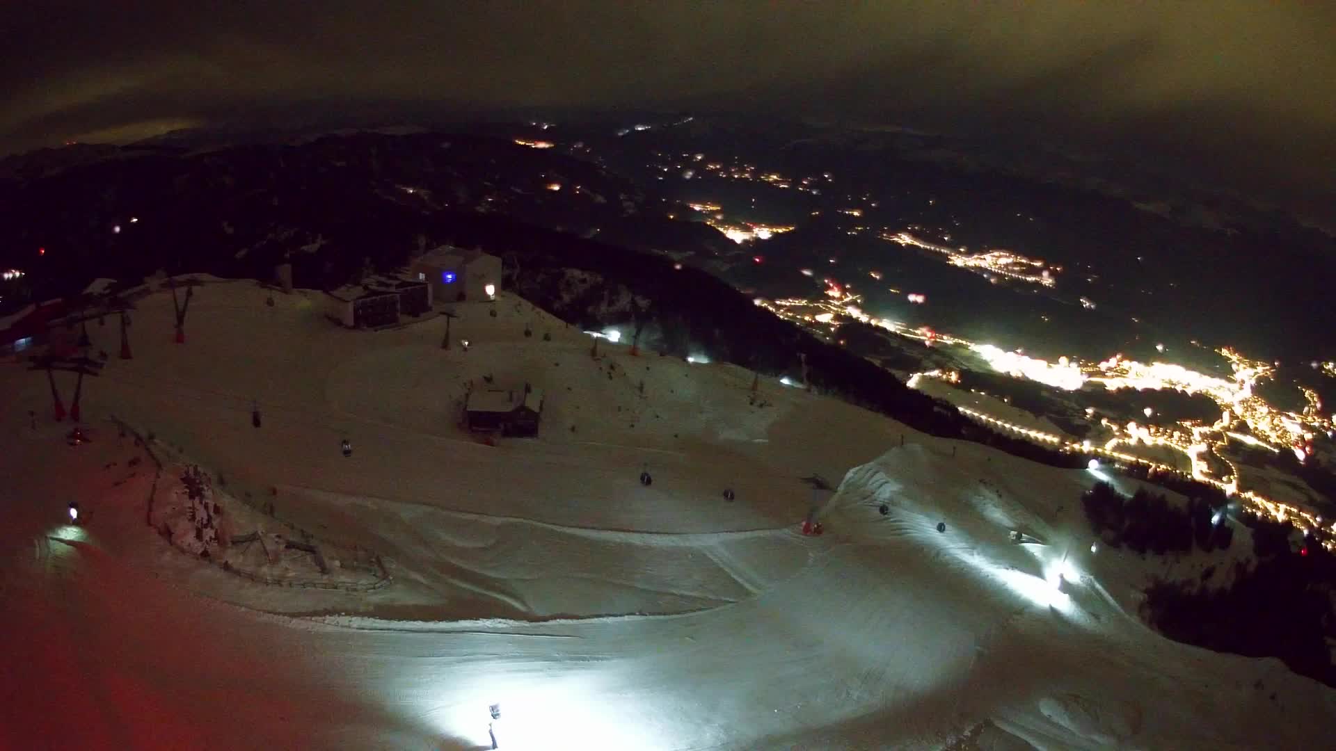Station de ski Kronplatz sommet | vue sur Brunico