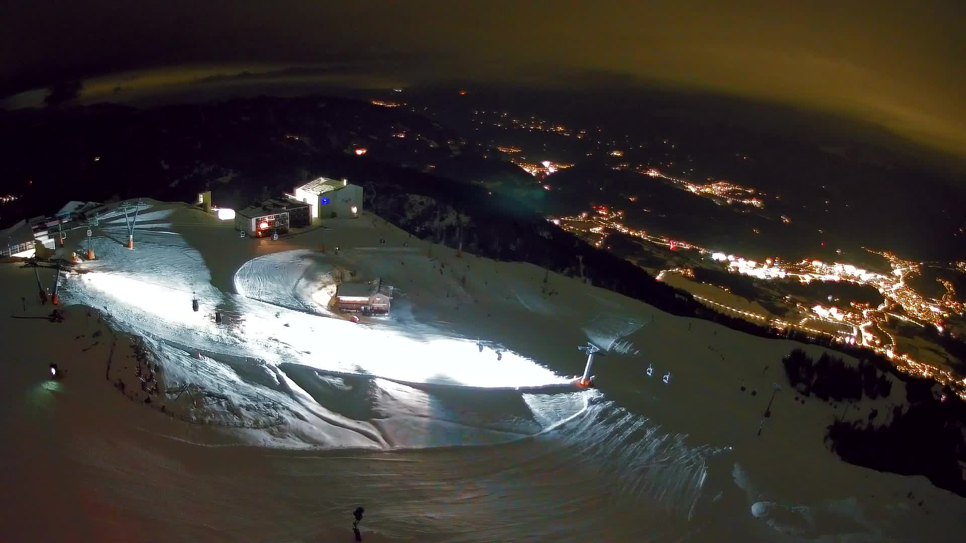 Station de ski Kronplatz sommet | vue sur Brunico