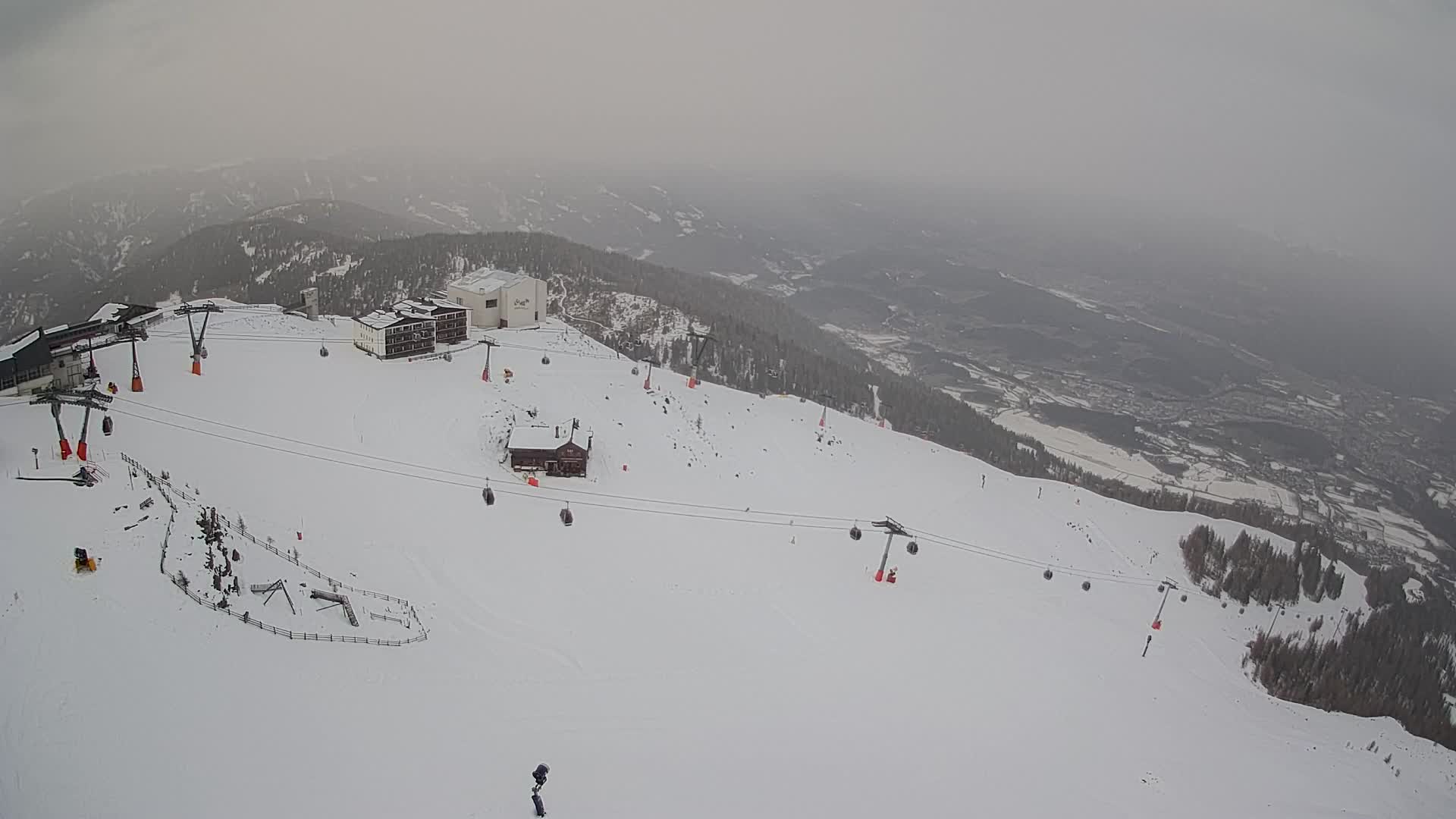 Kronplatz peak Ski resort | view to Bruneck