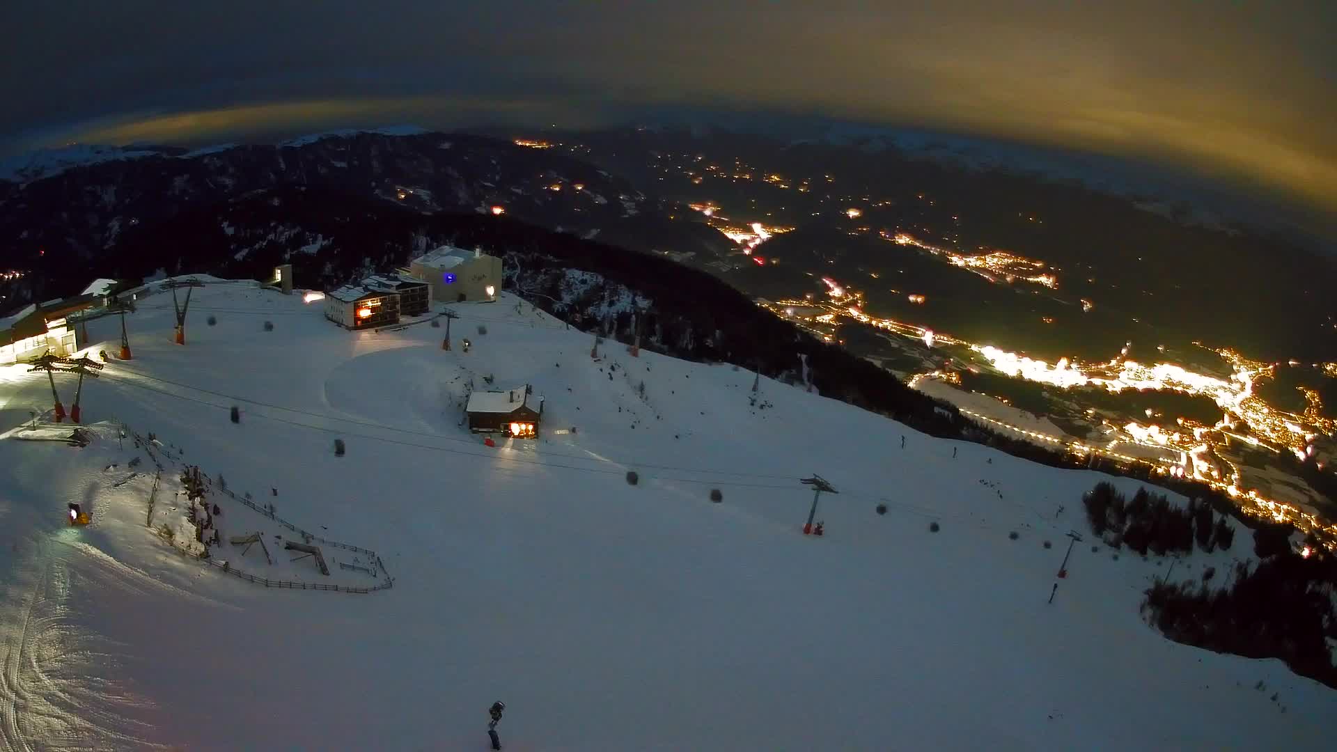 Kronplatz peak Ski resort | view to Bruneck