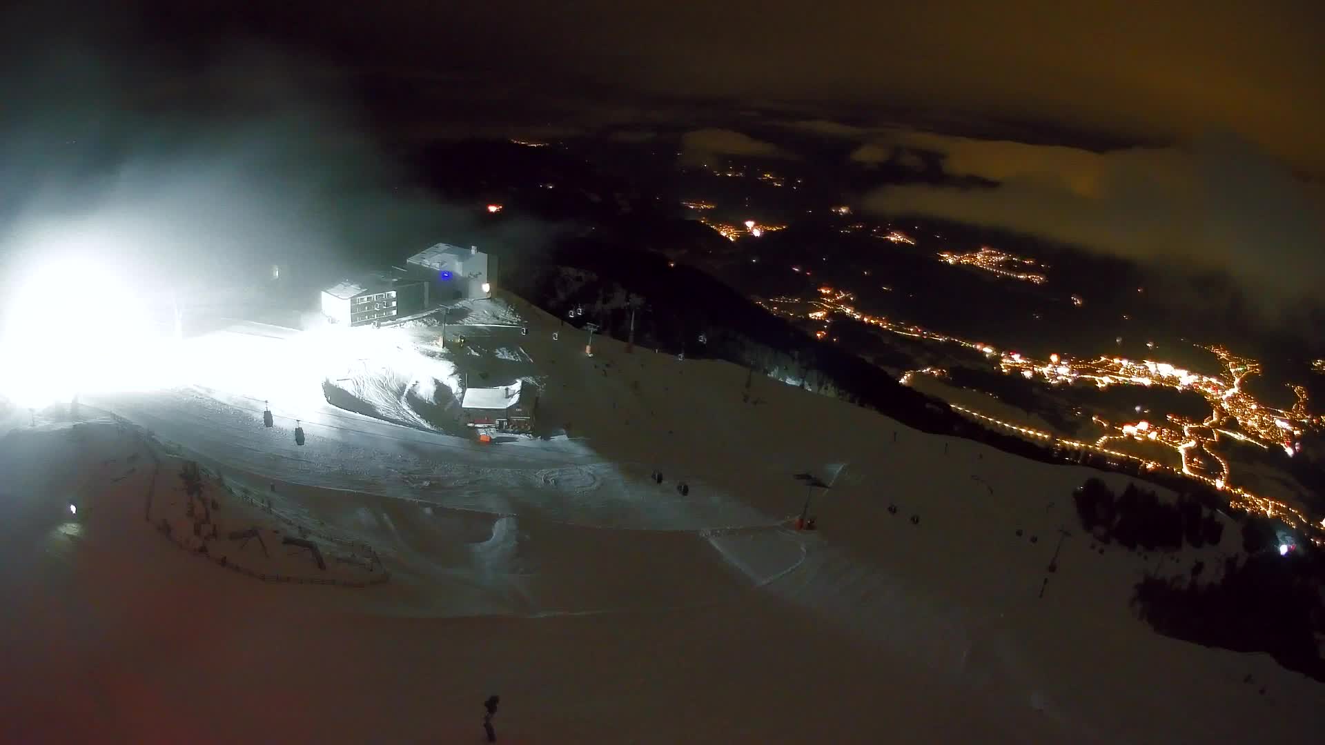 Station de ski Kronplatz sommet | vue sur Brunico