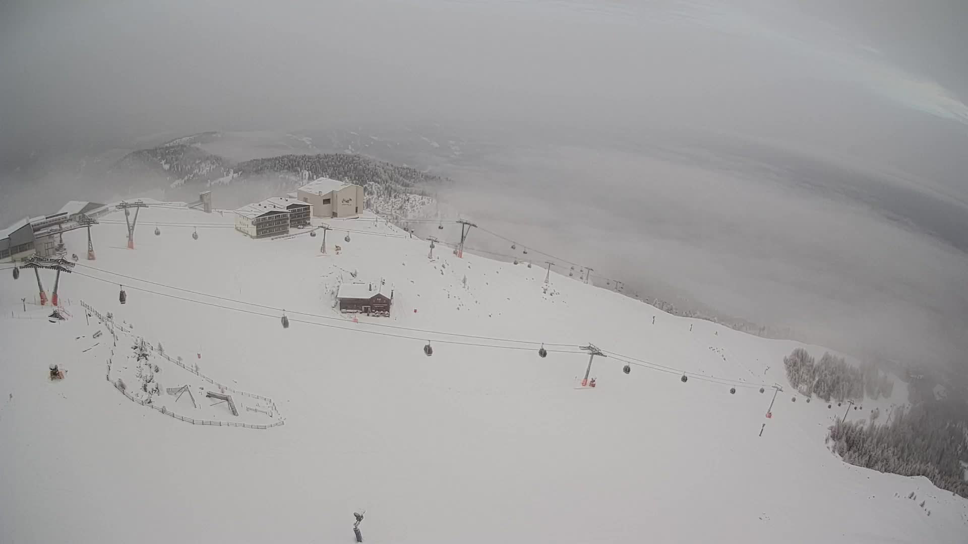 Kronplatz peak Ski resort | view to Bruneck