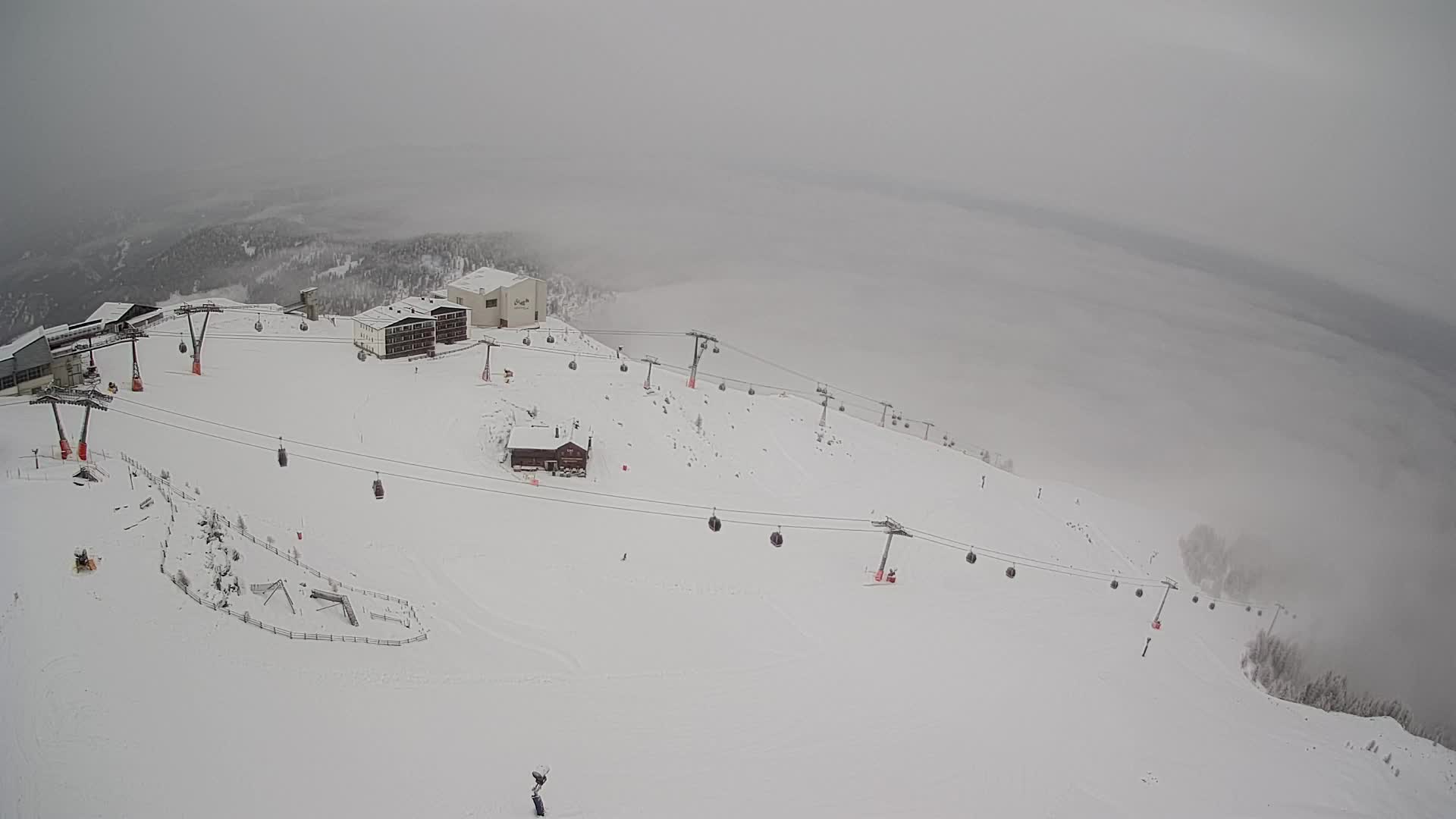 Kronplatz peak Ski resort | view to Bruneck