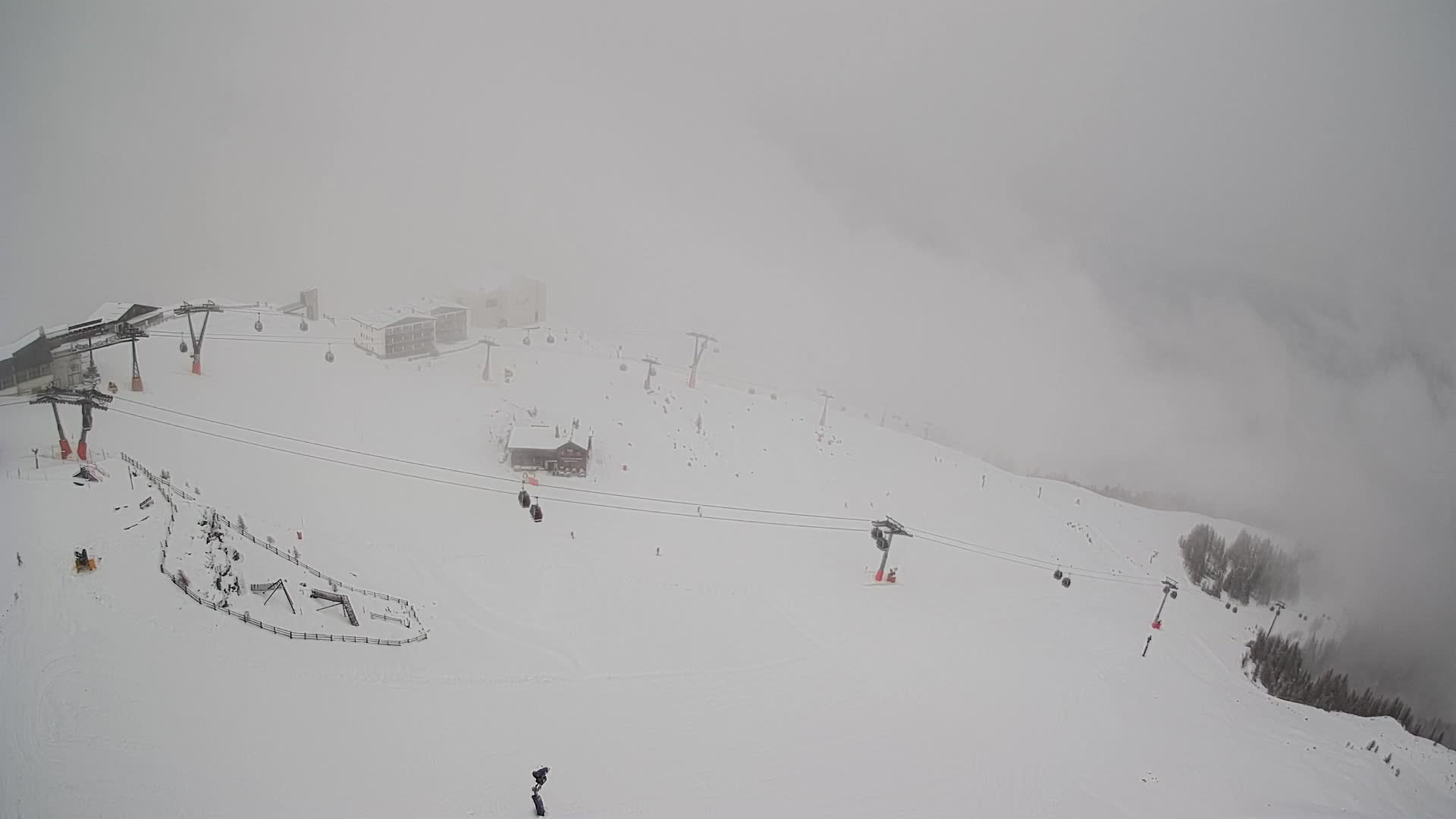 Station de ski Kronplatz sommet | vue sur Brunico