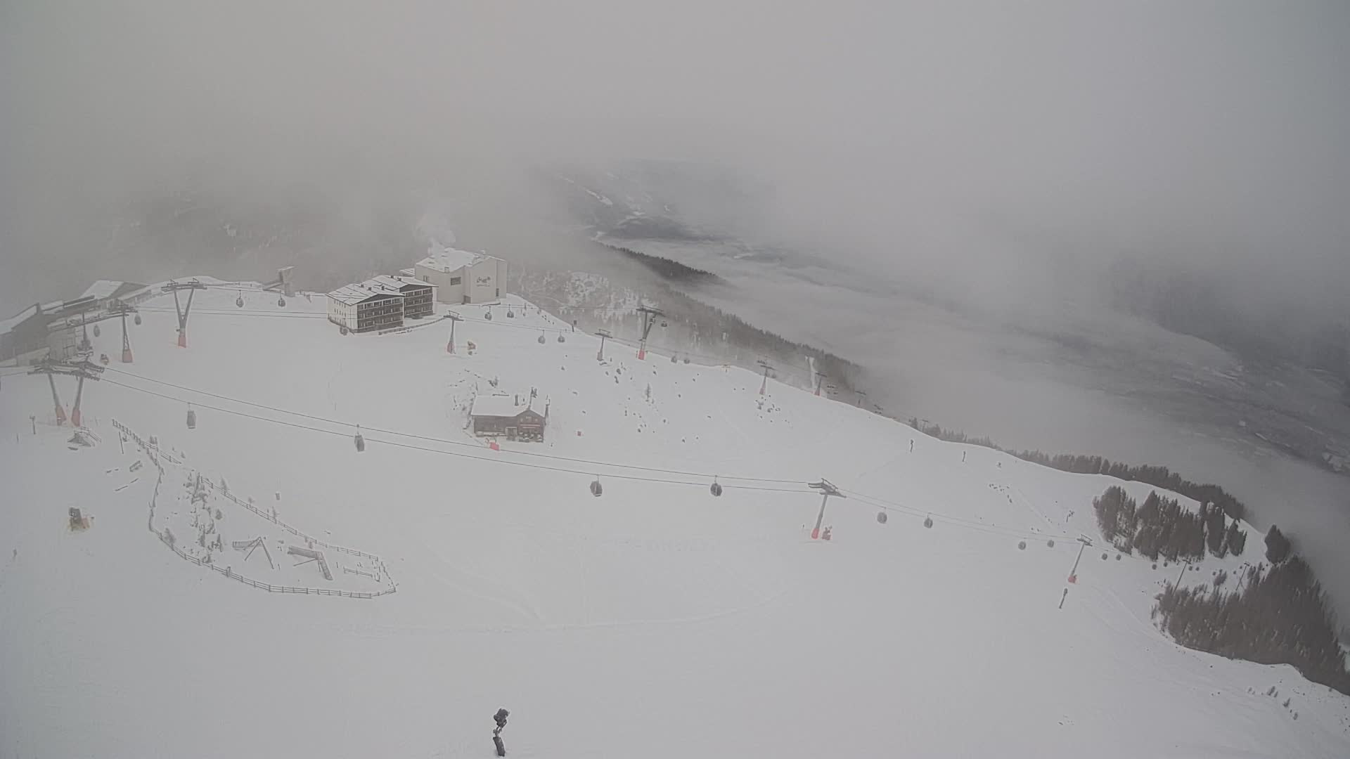 Station de ski Kronplatz sommet | vue sur Brunico