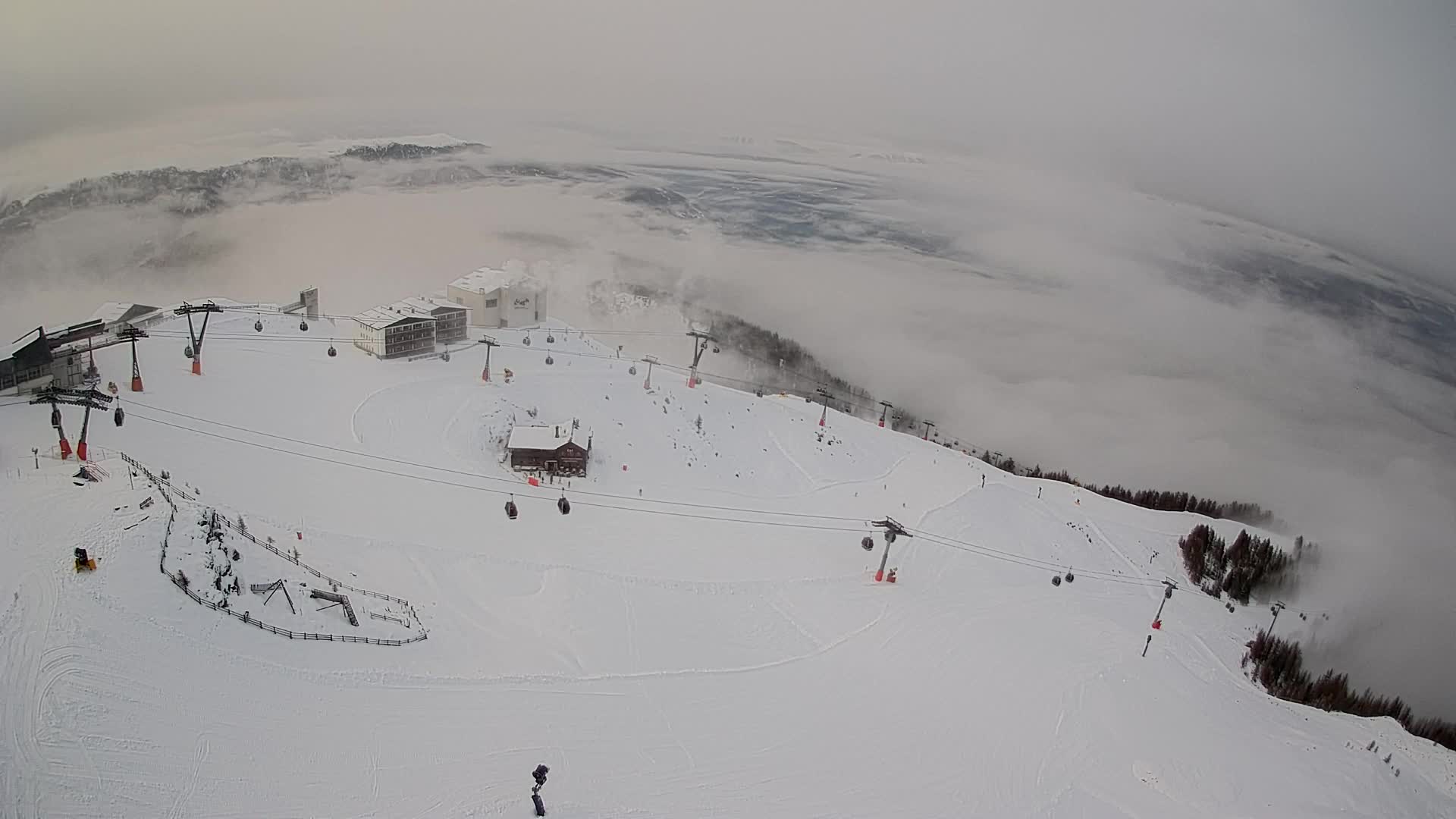 Smučišče Kronplatz – vrh | pogled na Bruneck