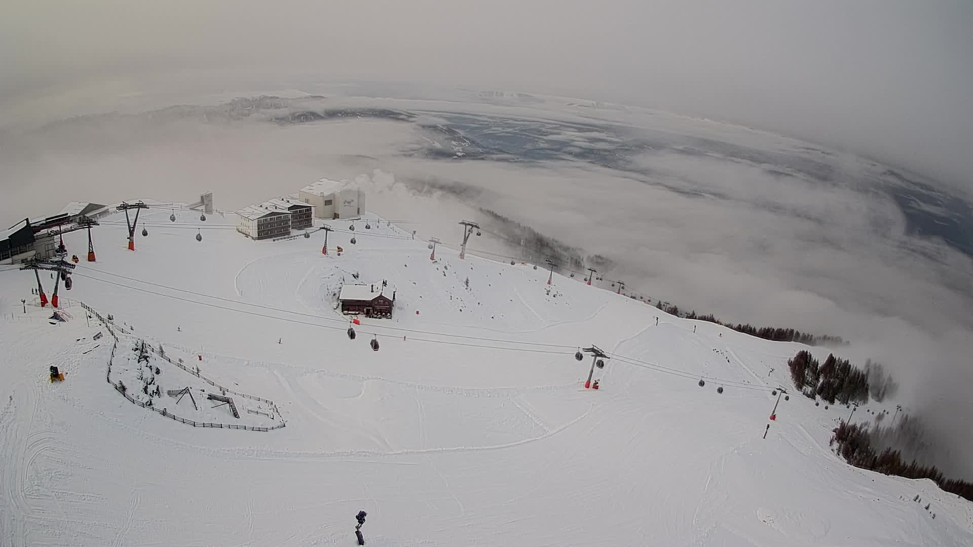 Smučišče Kronplatz – vrh | pogled na Bruneck