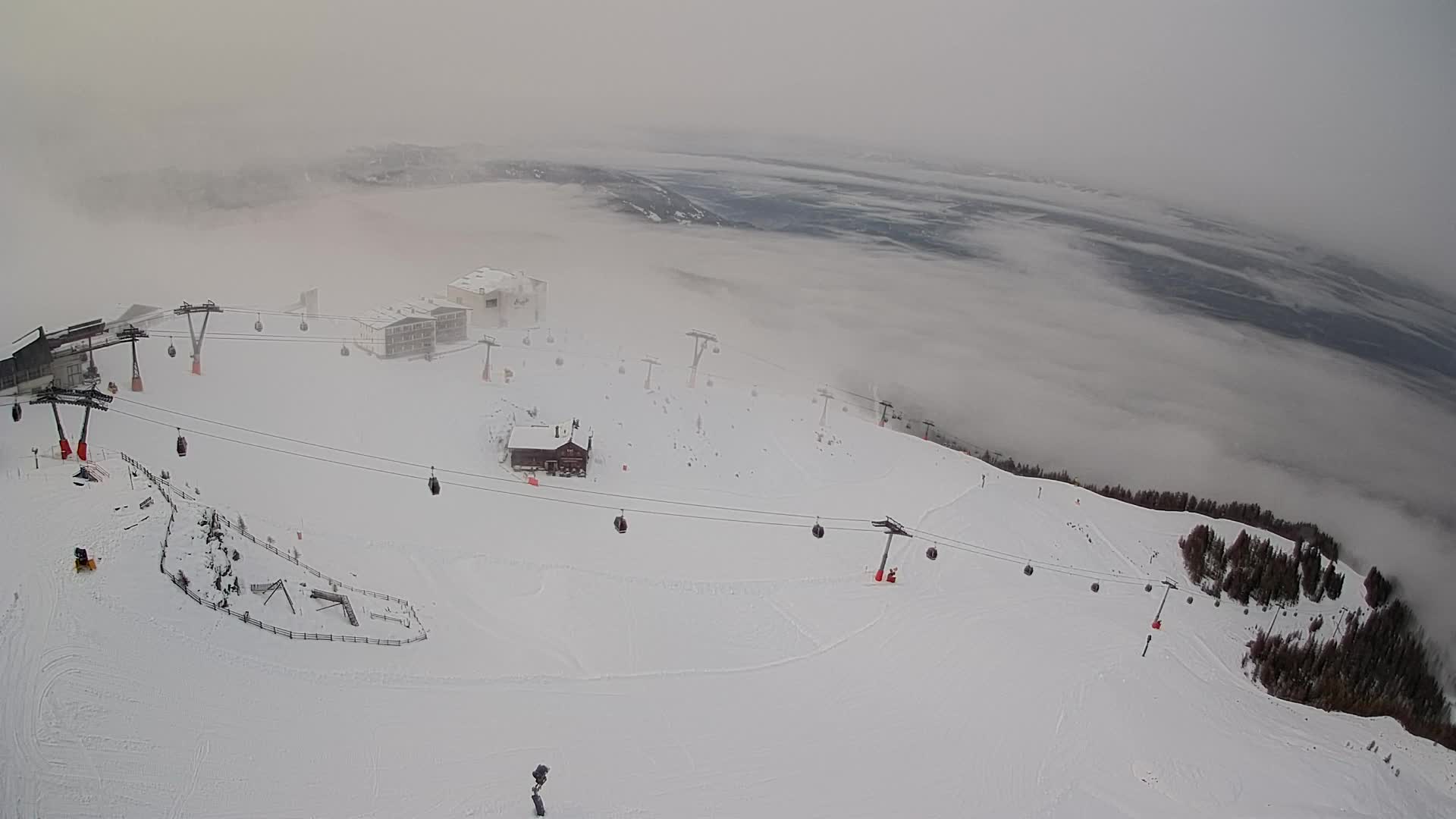 Smučišče Kronplatz – vrh | pogled na Bruneck