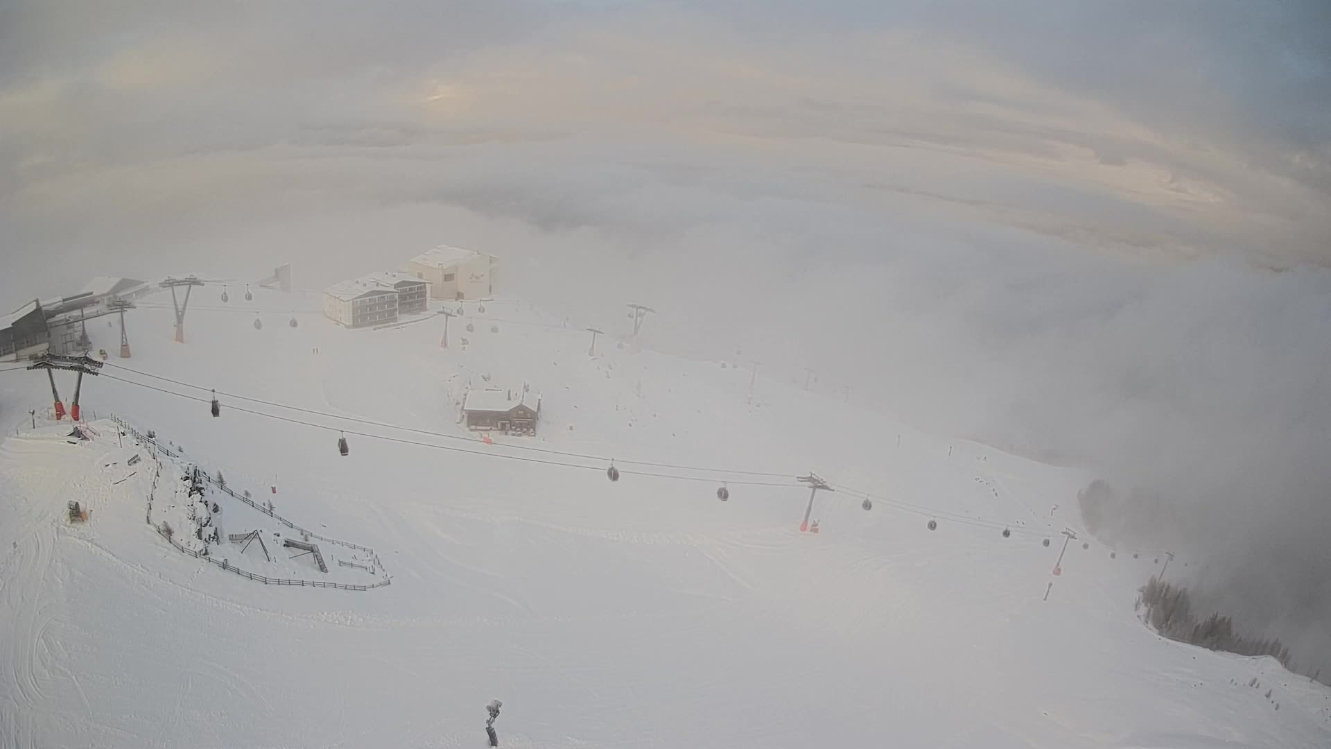 Kronplatz peak Ski resort | view to Bruneck
