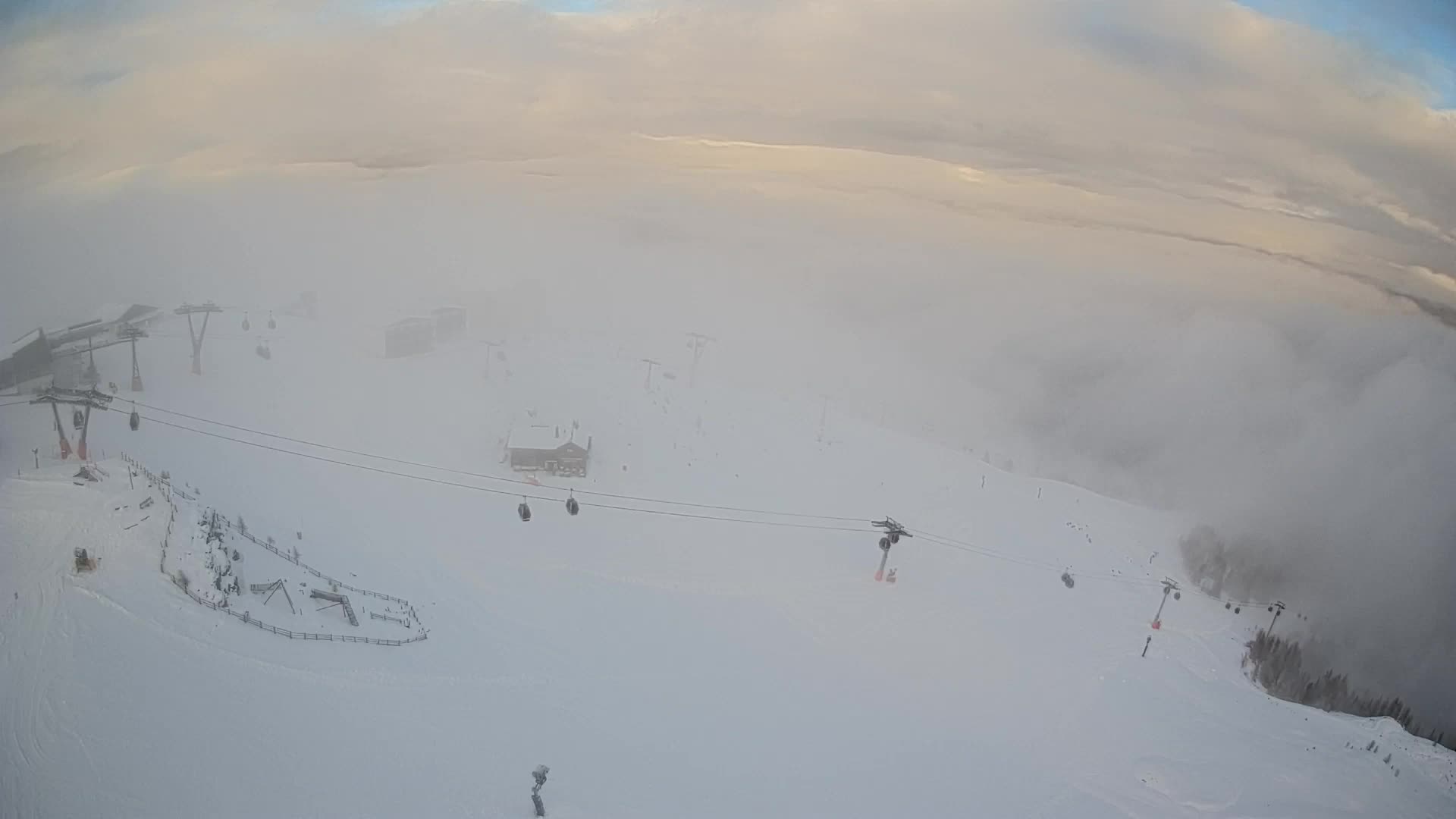 Station de ski Kronplatz sommet | vue sur Brunico