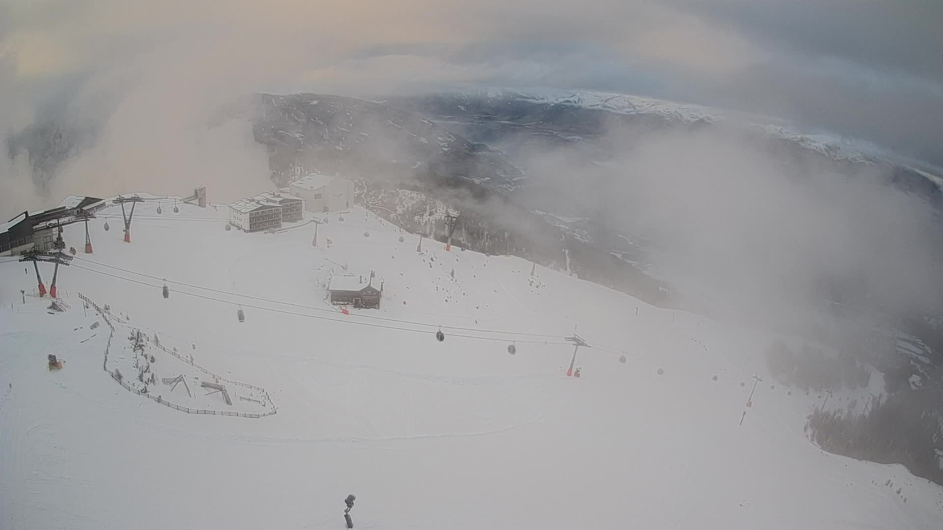 Kronplatz peak Ski resort | view to Bruneck
