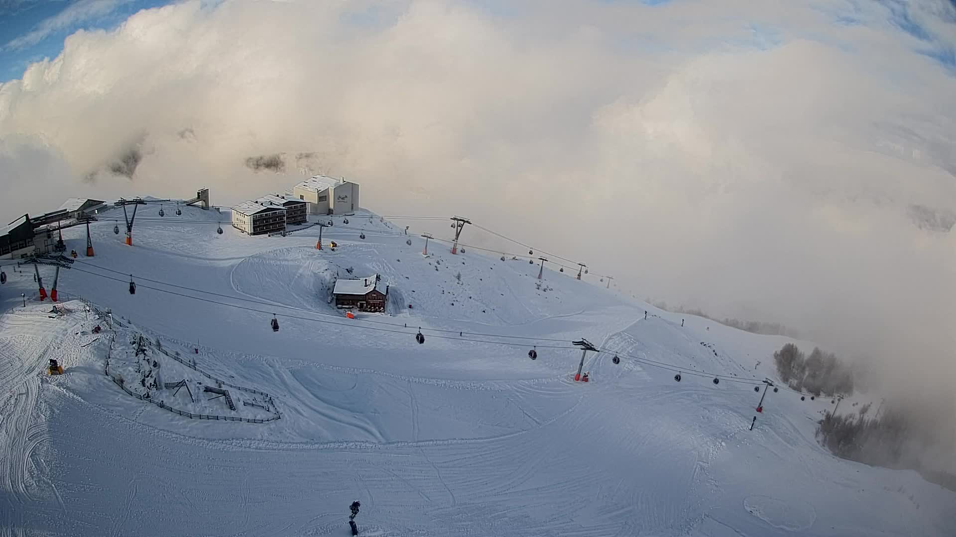 Kronplatz peak Ski resort | view to Bruneck