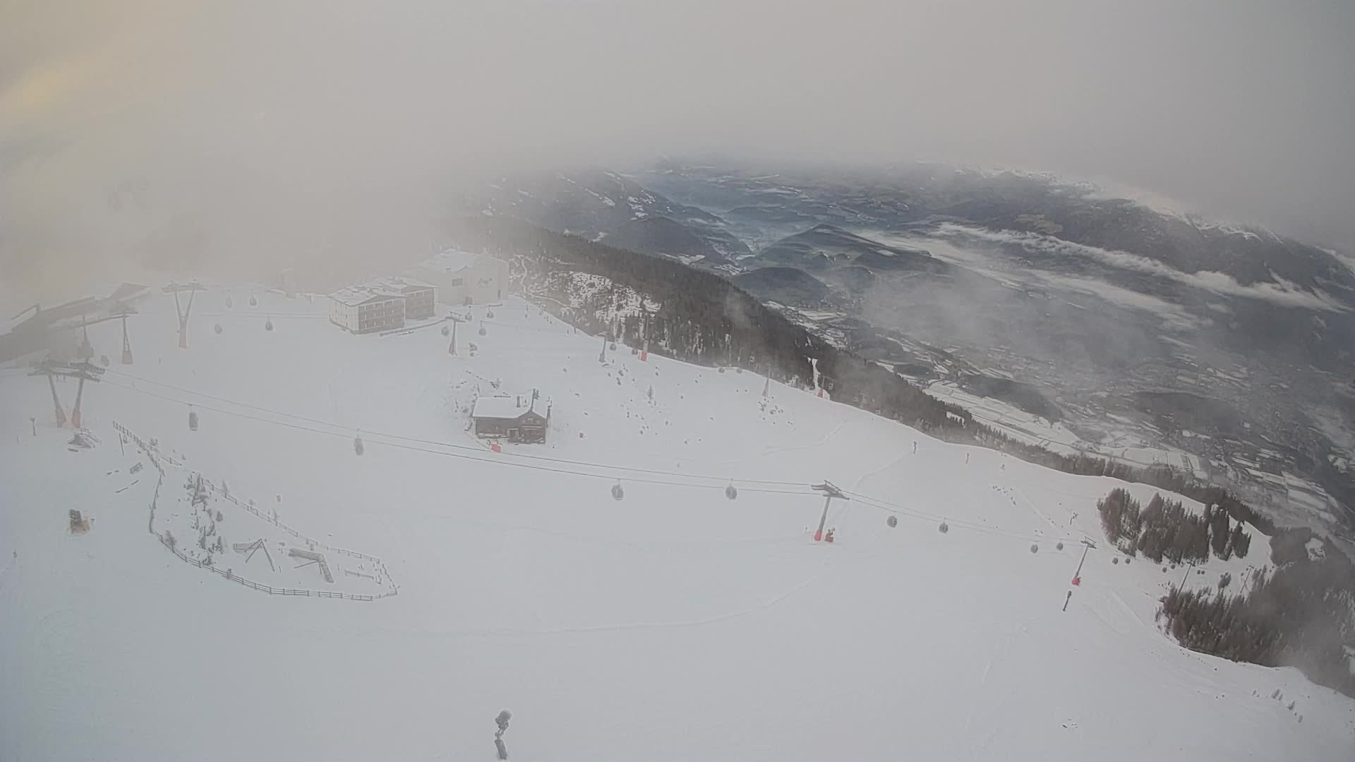 Kronplatz peak Ski resort | view to Bruneck