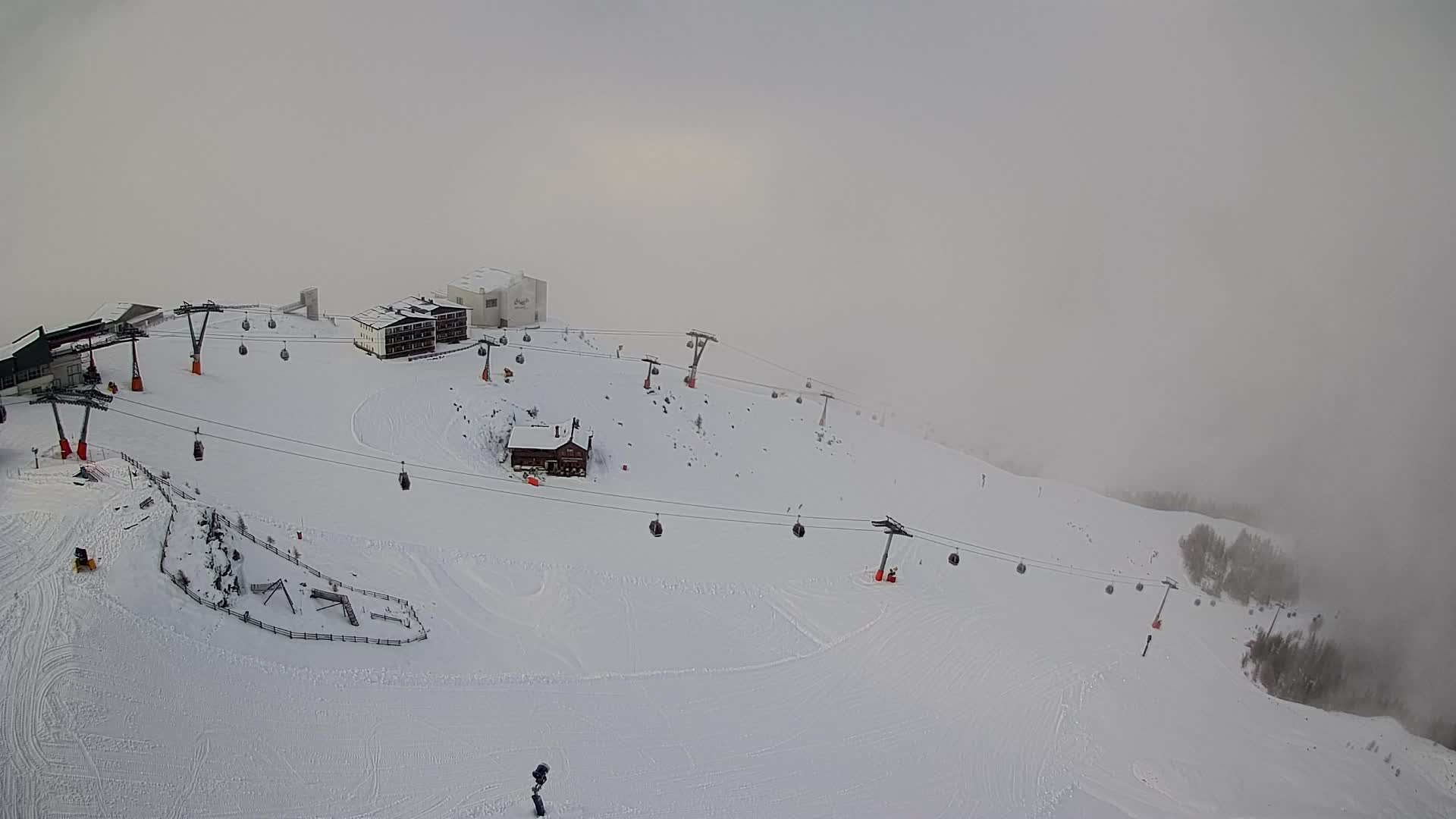 Station de ski Kronplatz sommet | vue sur Brunico