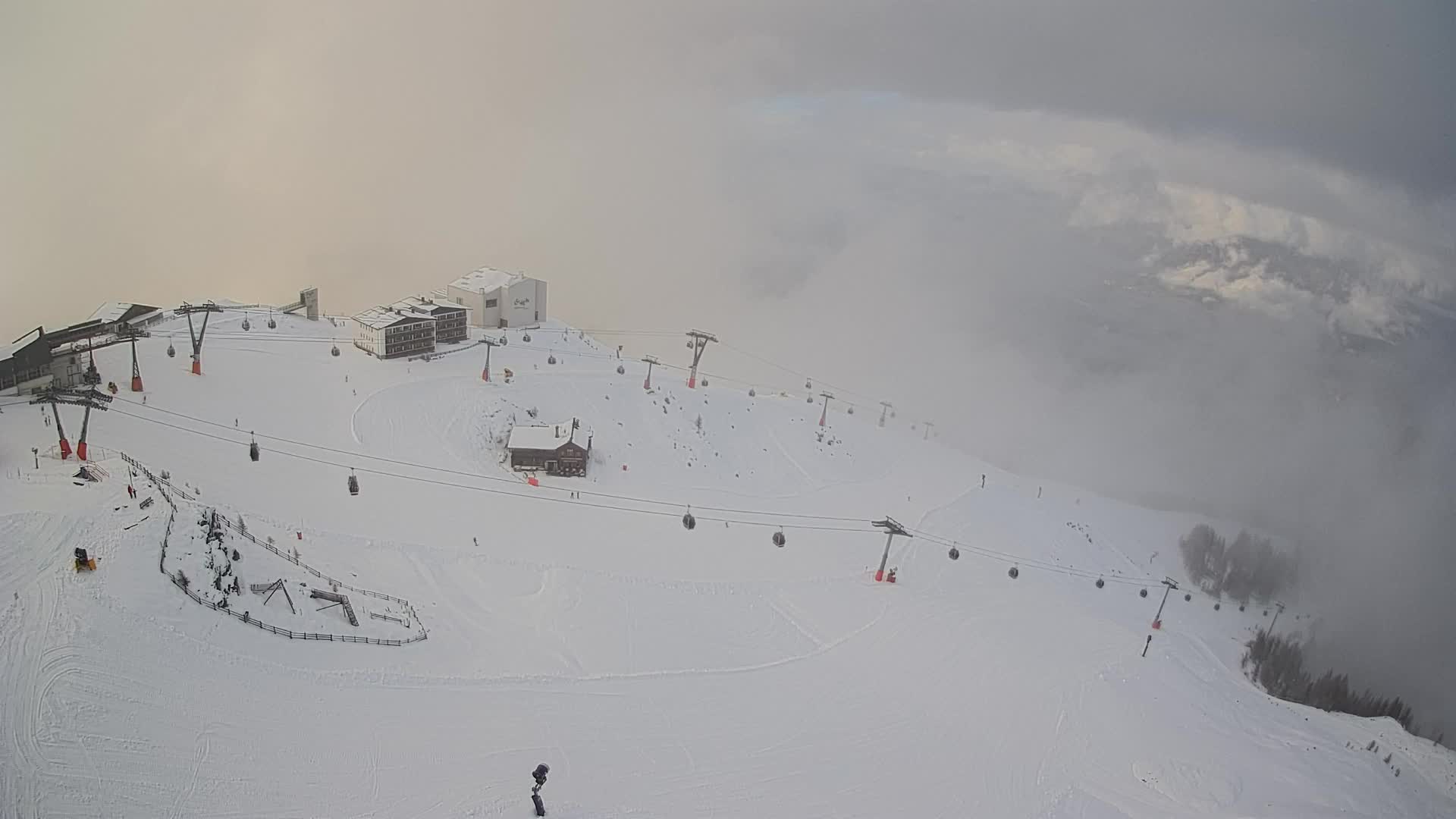 Smučišče Kronplatz – vrh | pogled na Bruneck