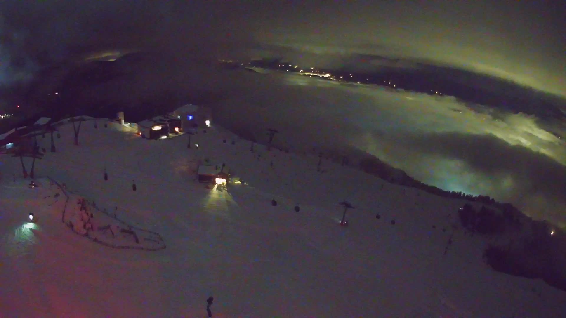 Station de ski Kronplatz sommet | vue sur Brunico