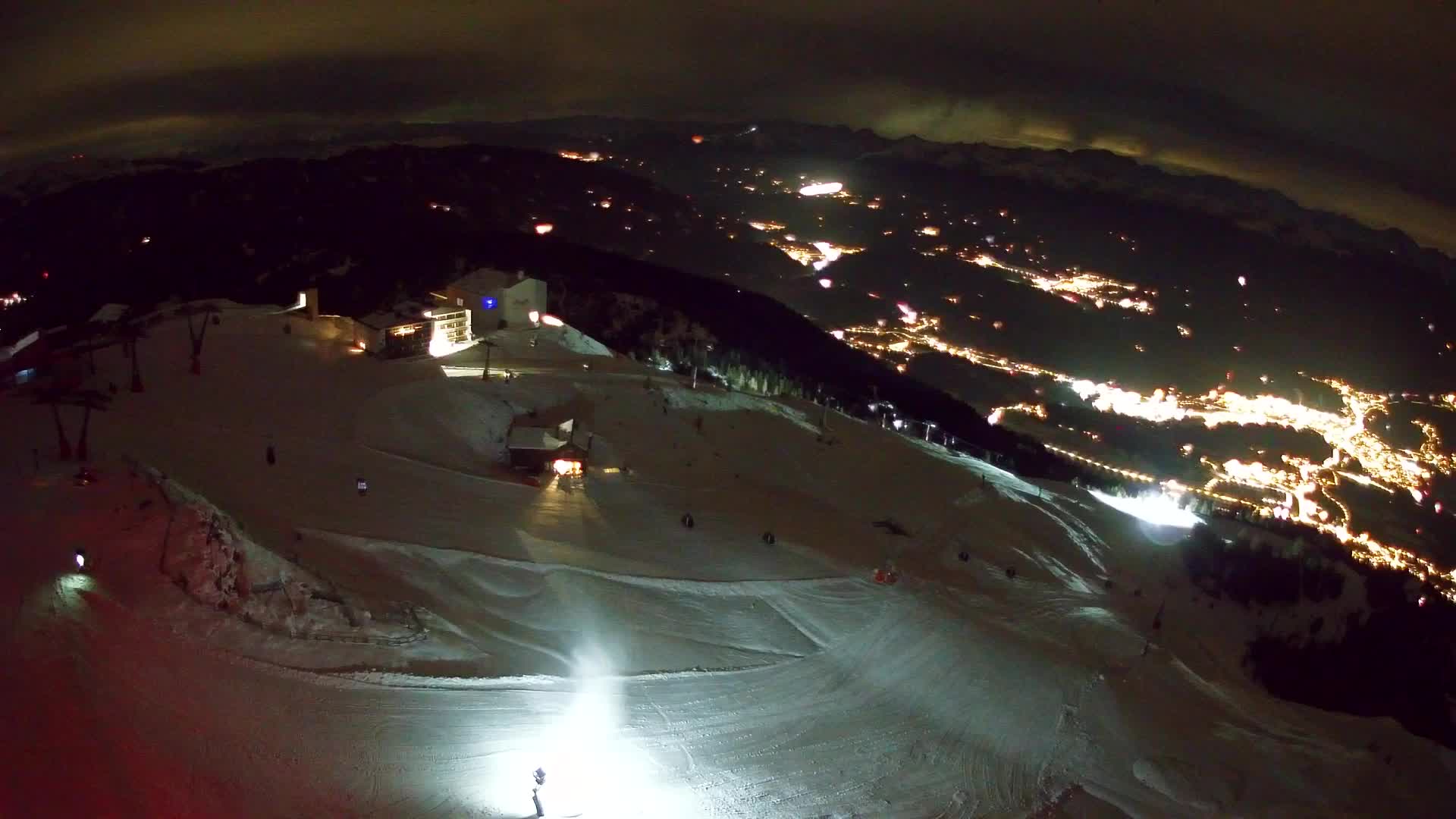 Station de ski Kronplatz sommet | vue sur Brunico