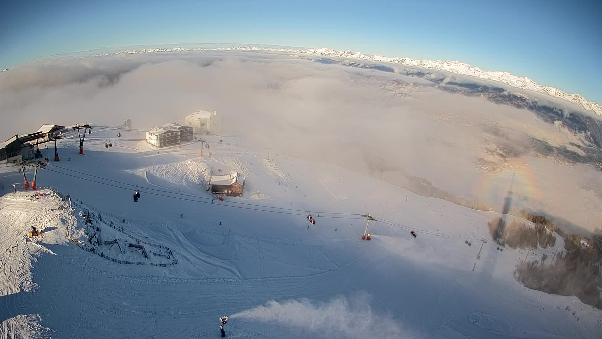 Smučišče Kronplatz – vrh | pogled na Bruneck