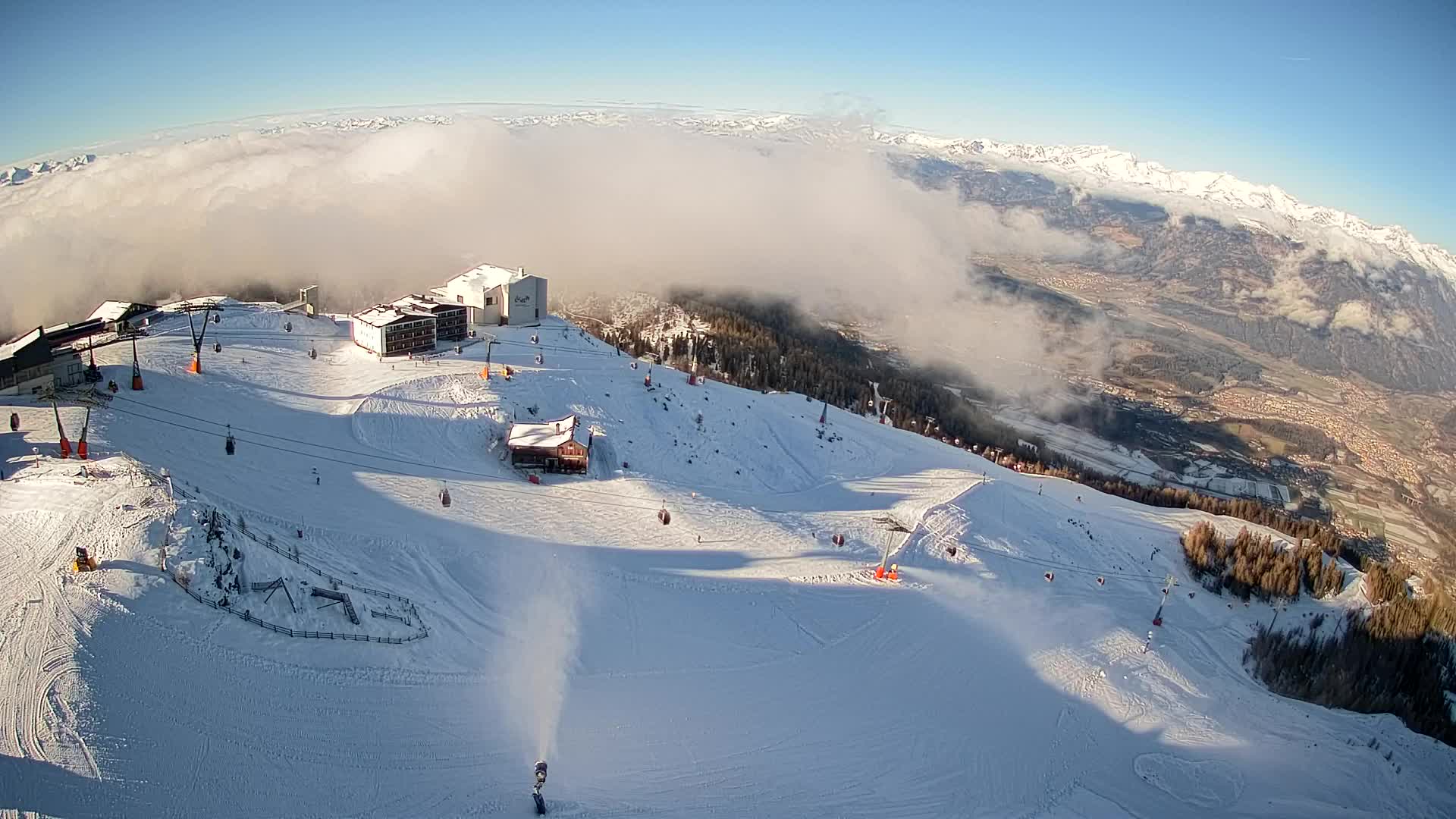 Smučišče Kronplatz – vrh | pogled na Bruneck