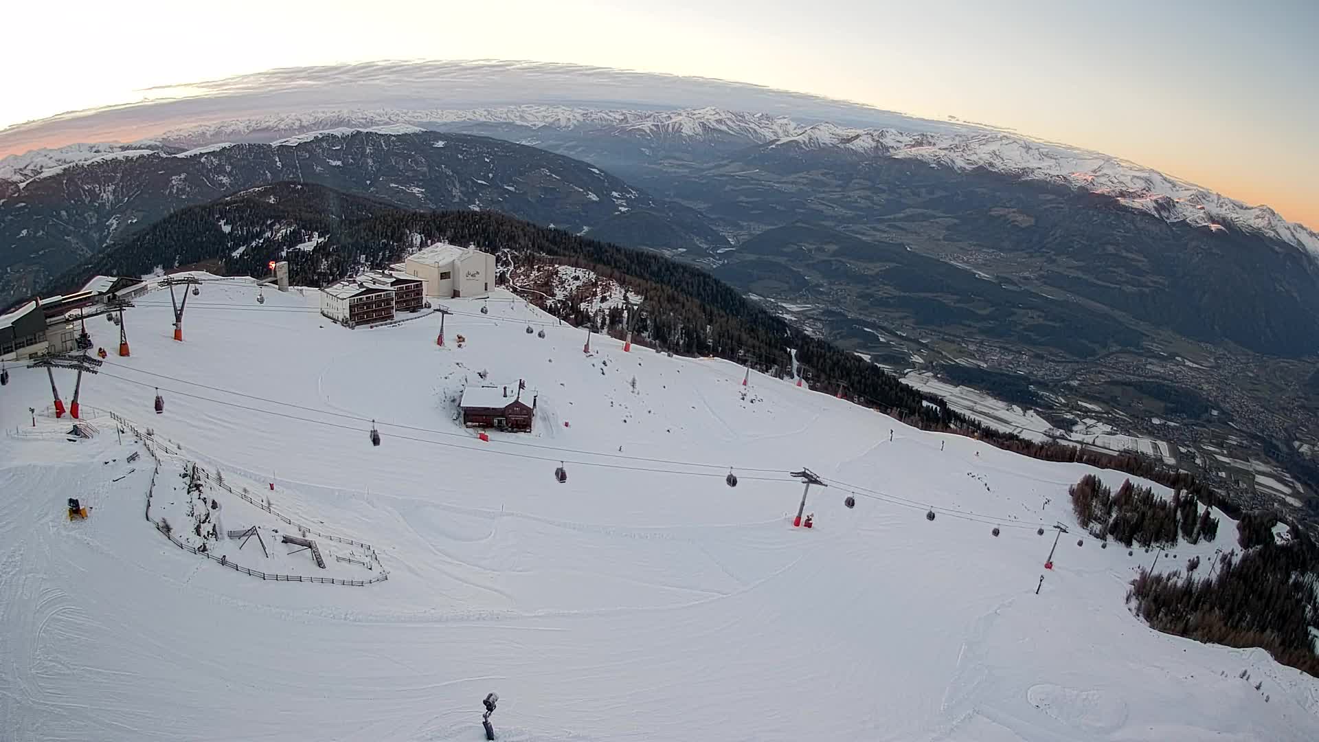 Kronplatz peak Ski resort | view to Bruneck