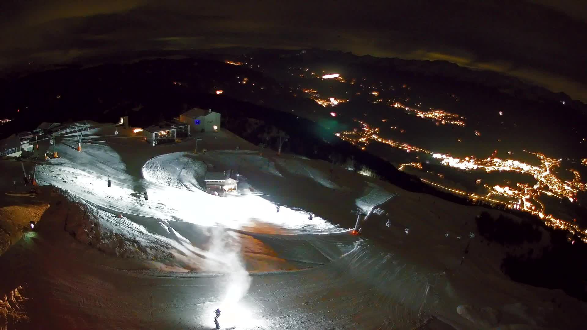 Station de ski Kronplatz sommet | vue sur Brunico