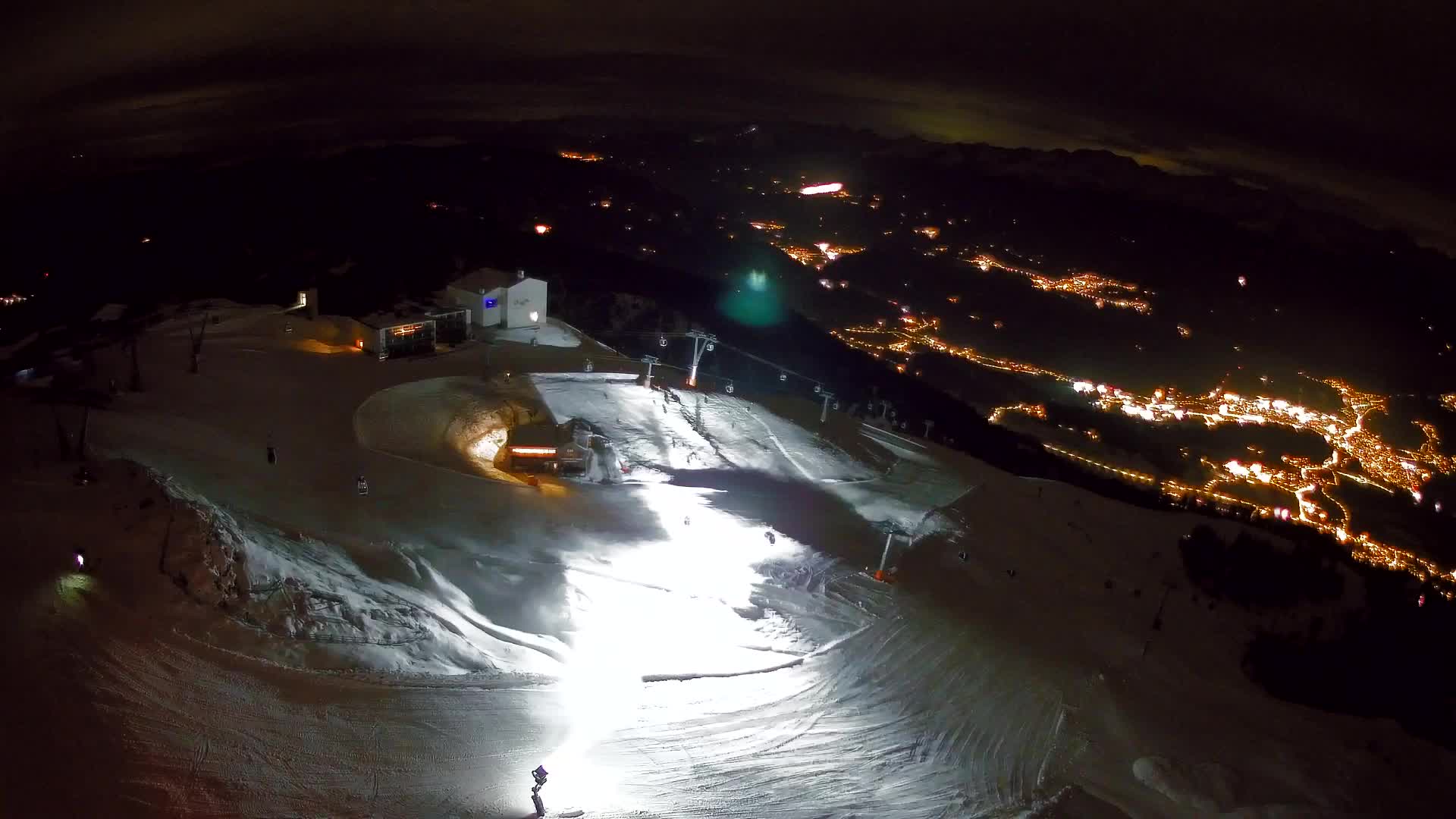 Skigebiet Kronplatz Gipfel | Blick auf Bruneck