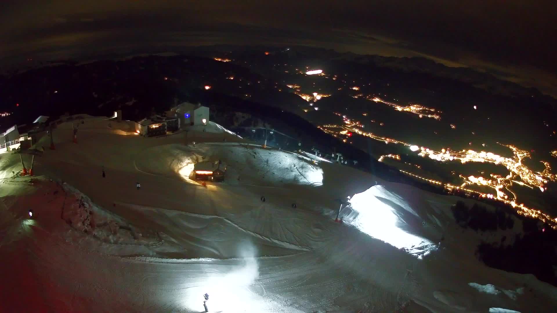 Station de ski Kronplatz sommet | vue sur Brunico
