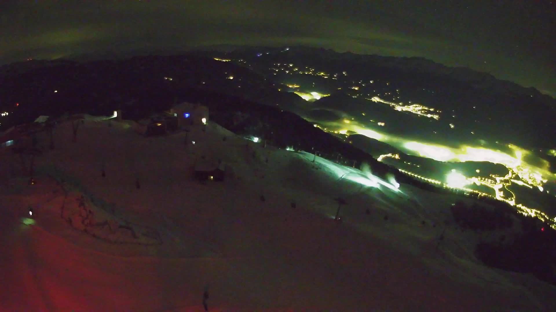 Station de ski Kronplatz sommet | vue sur Brunico