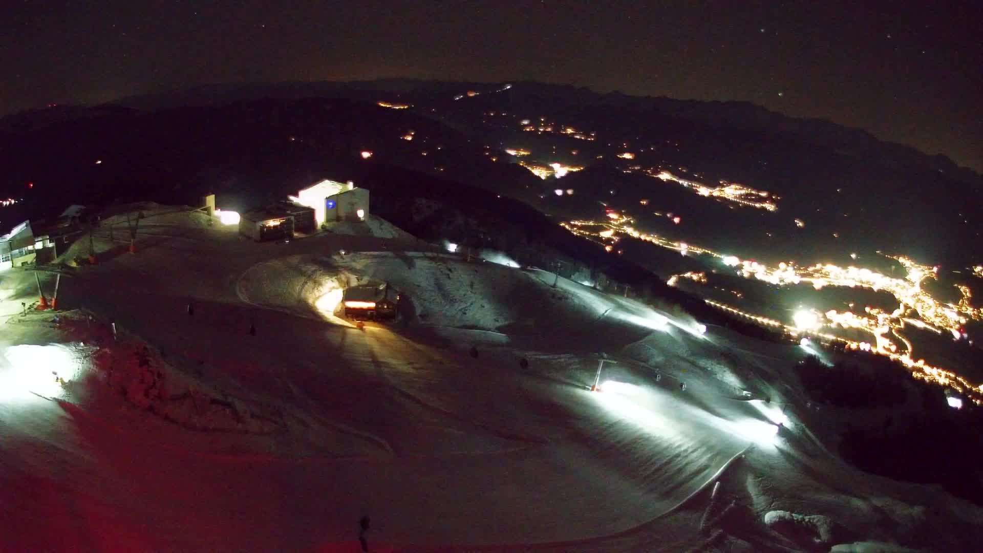 Skigebiet Kronplatz Gipfel | Blick auf Bruneck