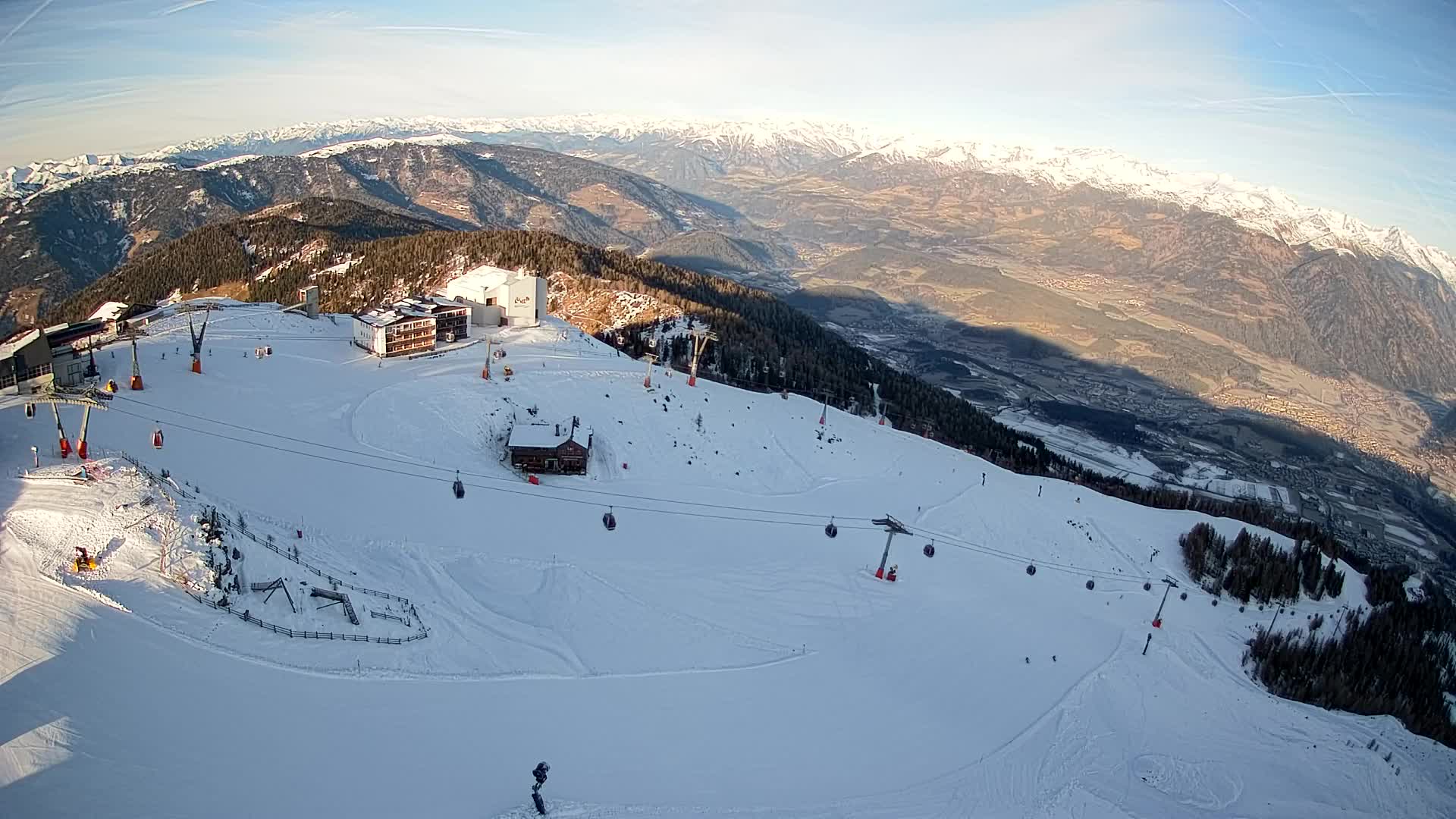 Kronplatz peak Ski resort | view to Bruneck