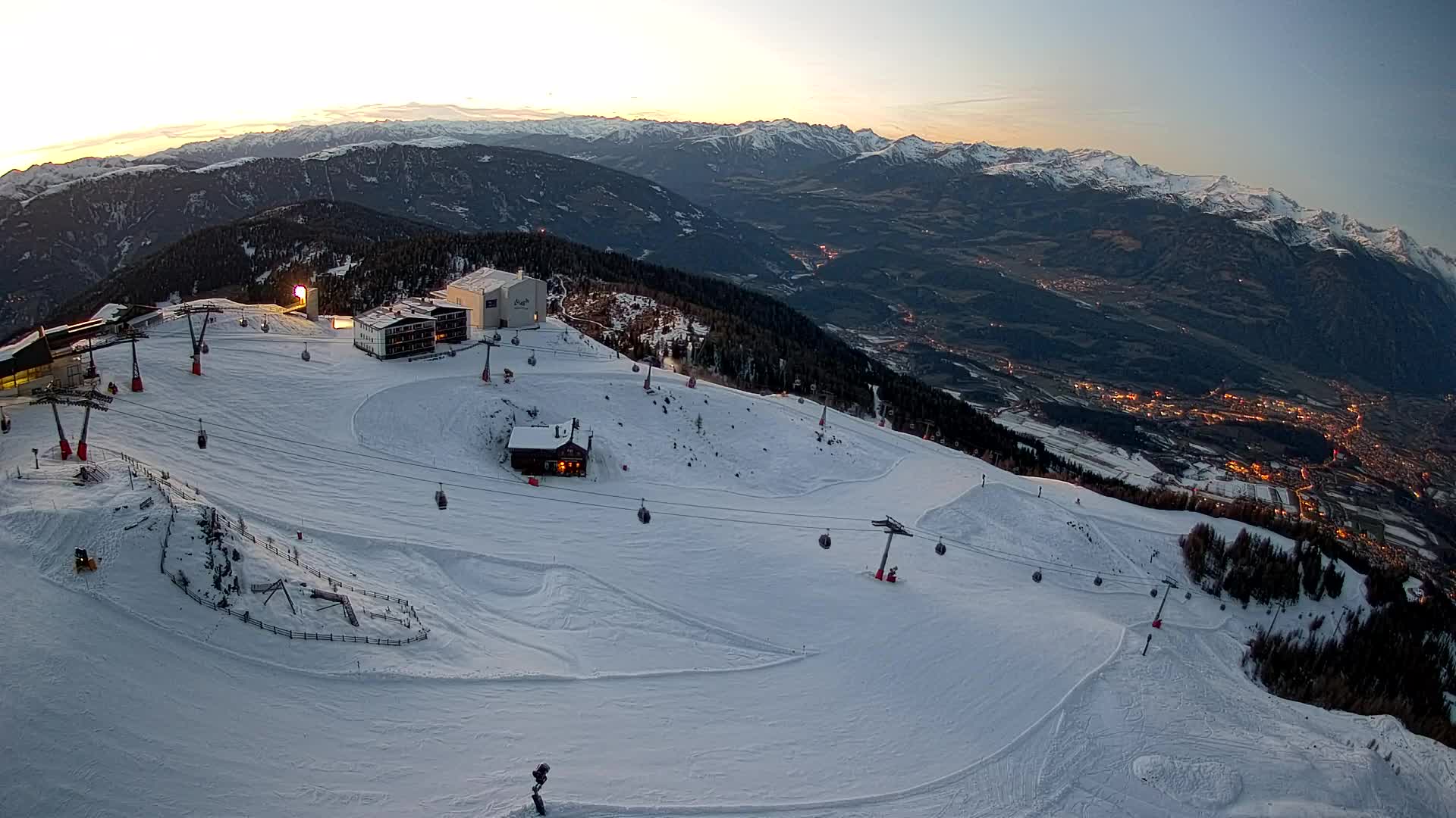 Kronplatz peak Ski resort | view to Bruneck