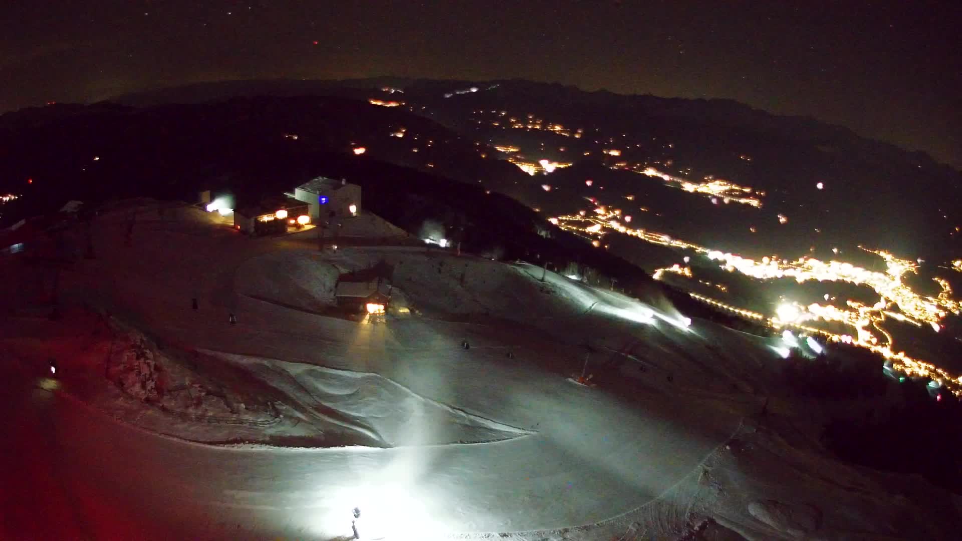 Skigebiet Kronplatz Gipfel | Blick auf Bruneck
