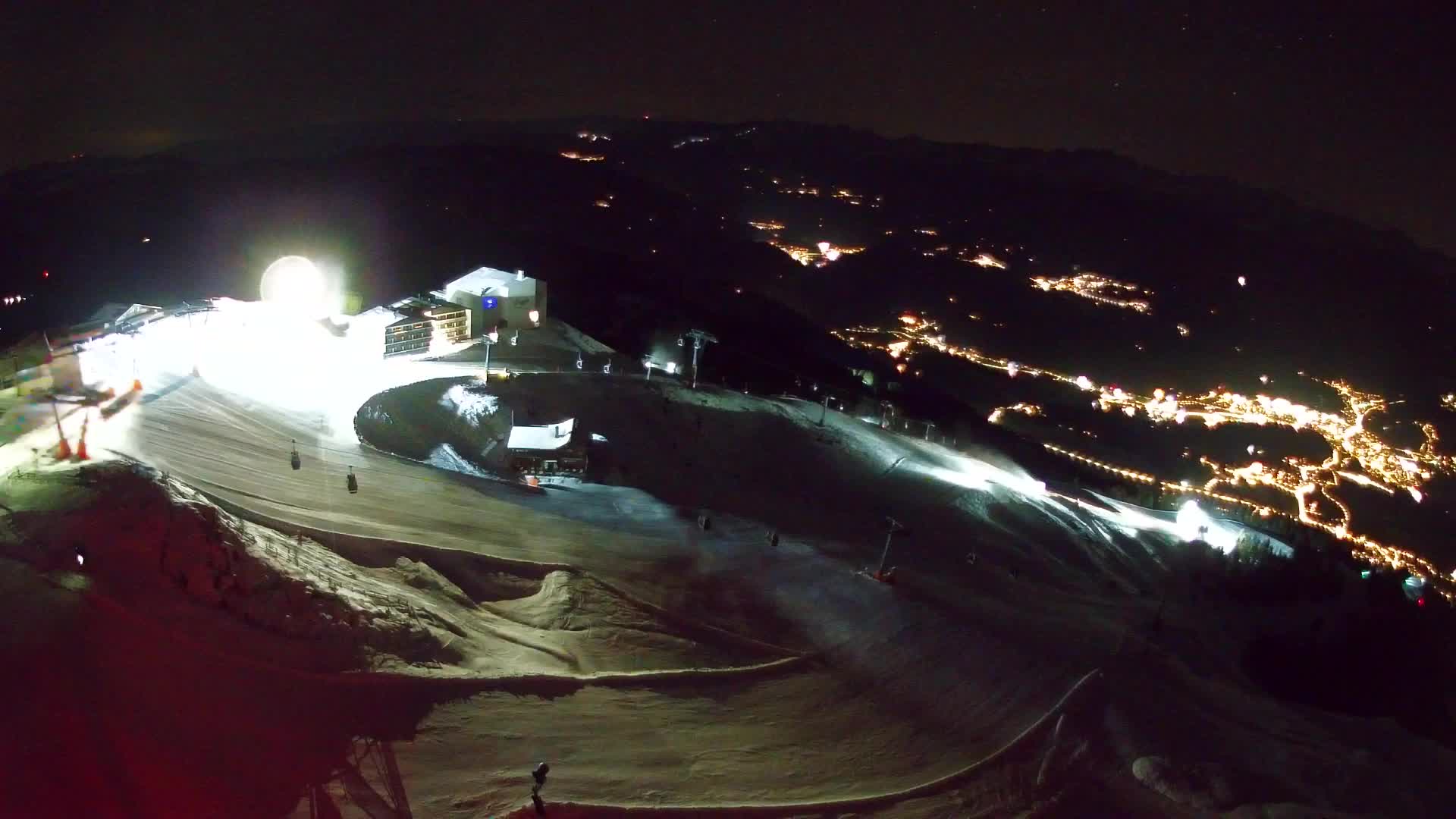 Skigebiet Kronplatz Gipfel | Blick auf Bruneck