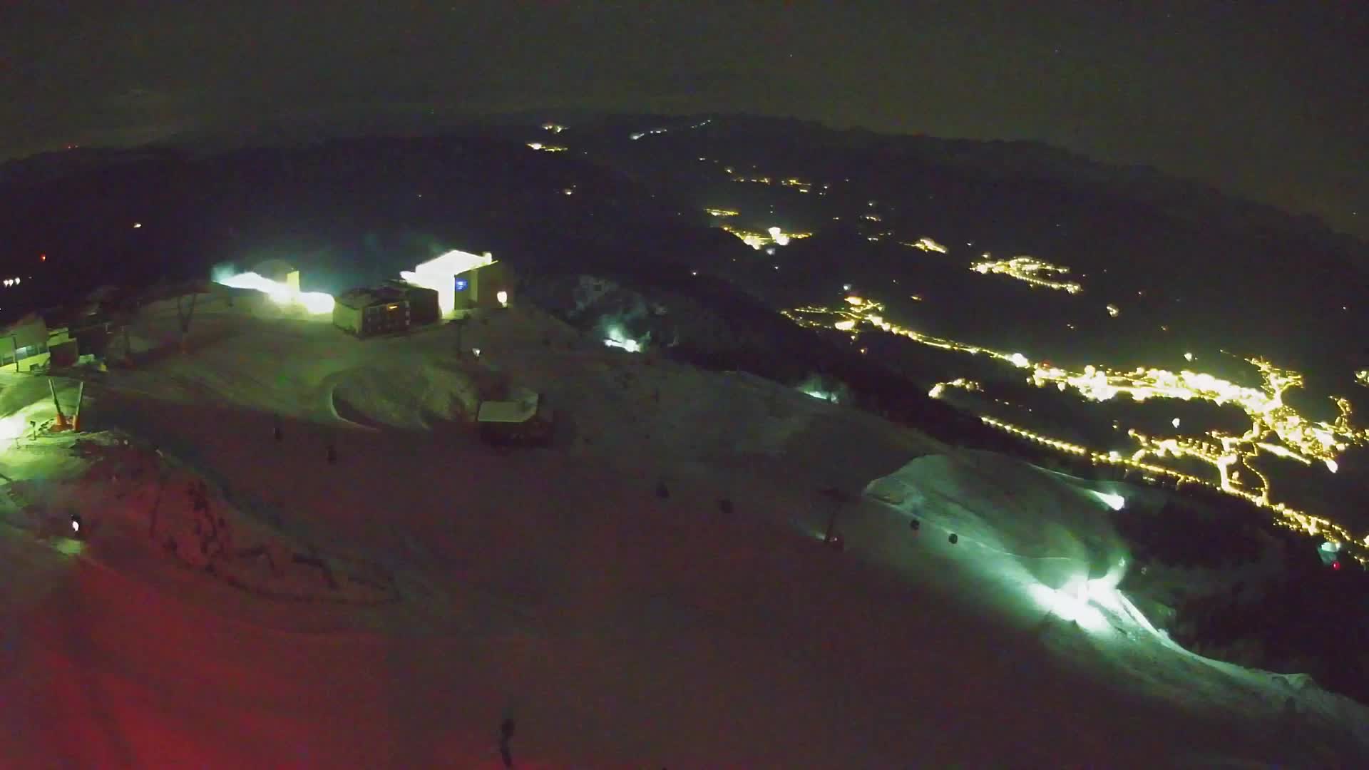Station de ski Kronplatz sommet | vue sur Brunico