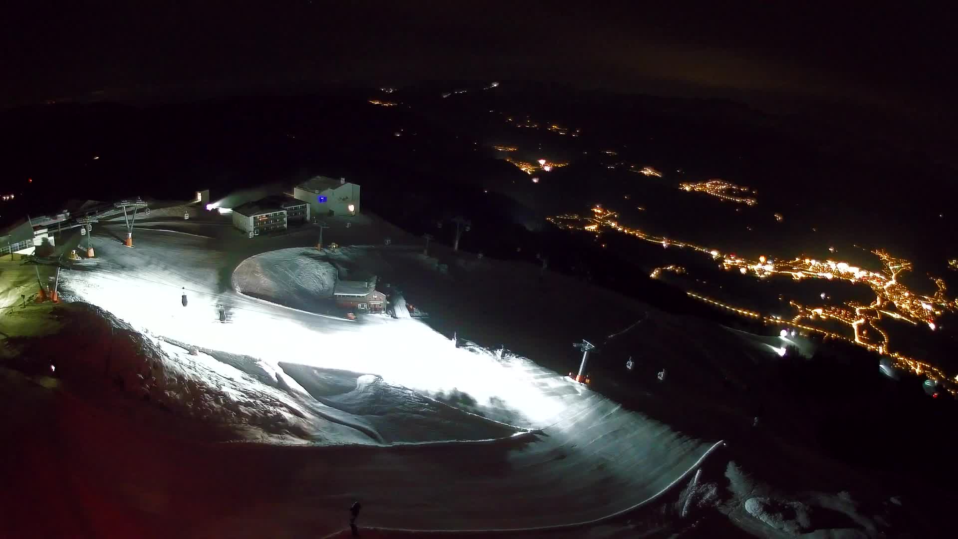 Station de ski Kronplatz sommet | vue sur Brunico
